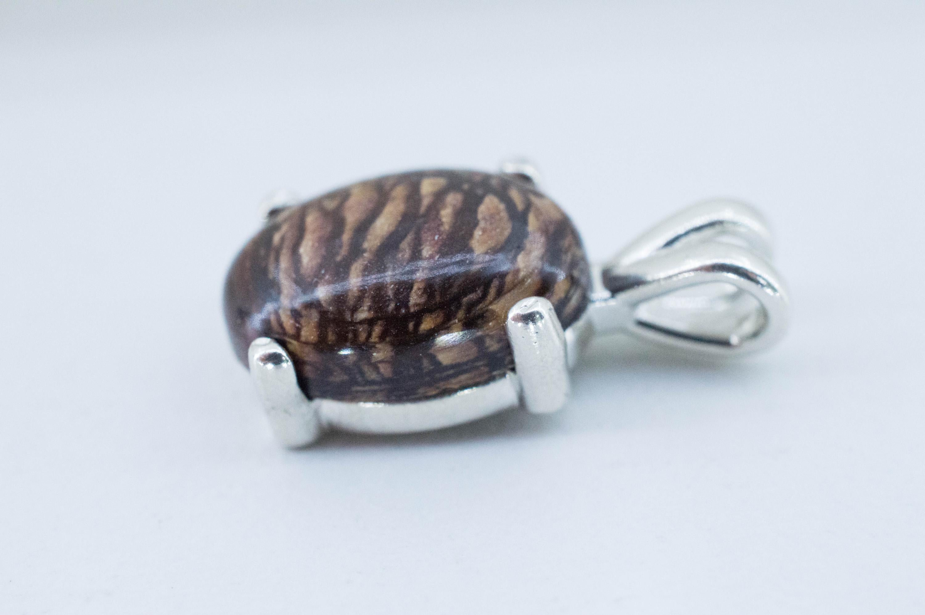 Biggs Jasper Pendant; Natural Untreated Oregon Picture Jasper; 4.915cts