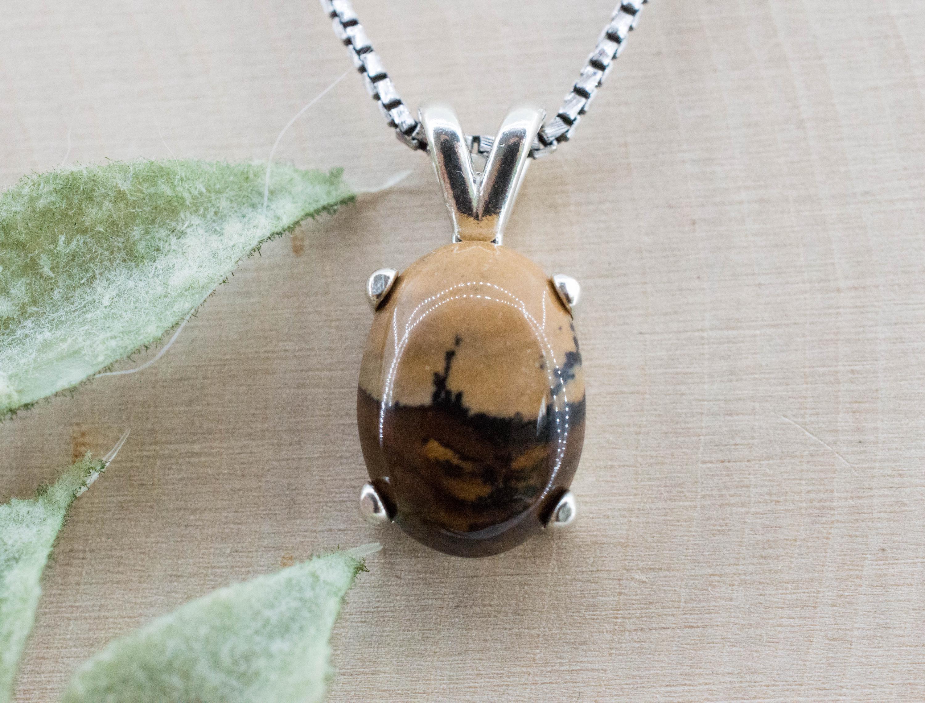 Biggs Jasper Pendant; Natural Untreated Oregon Picture Jasper; 5.330cts