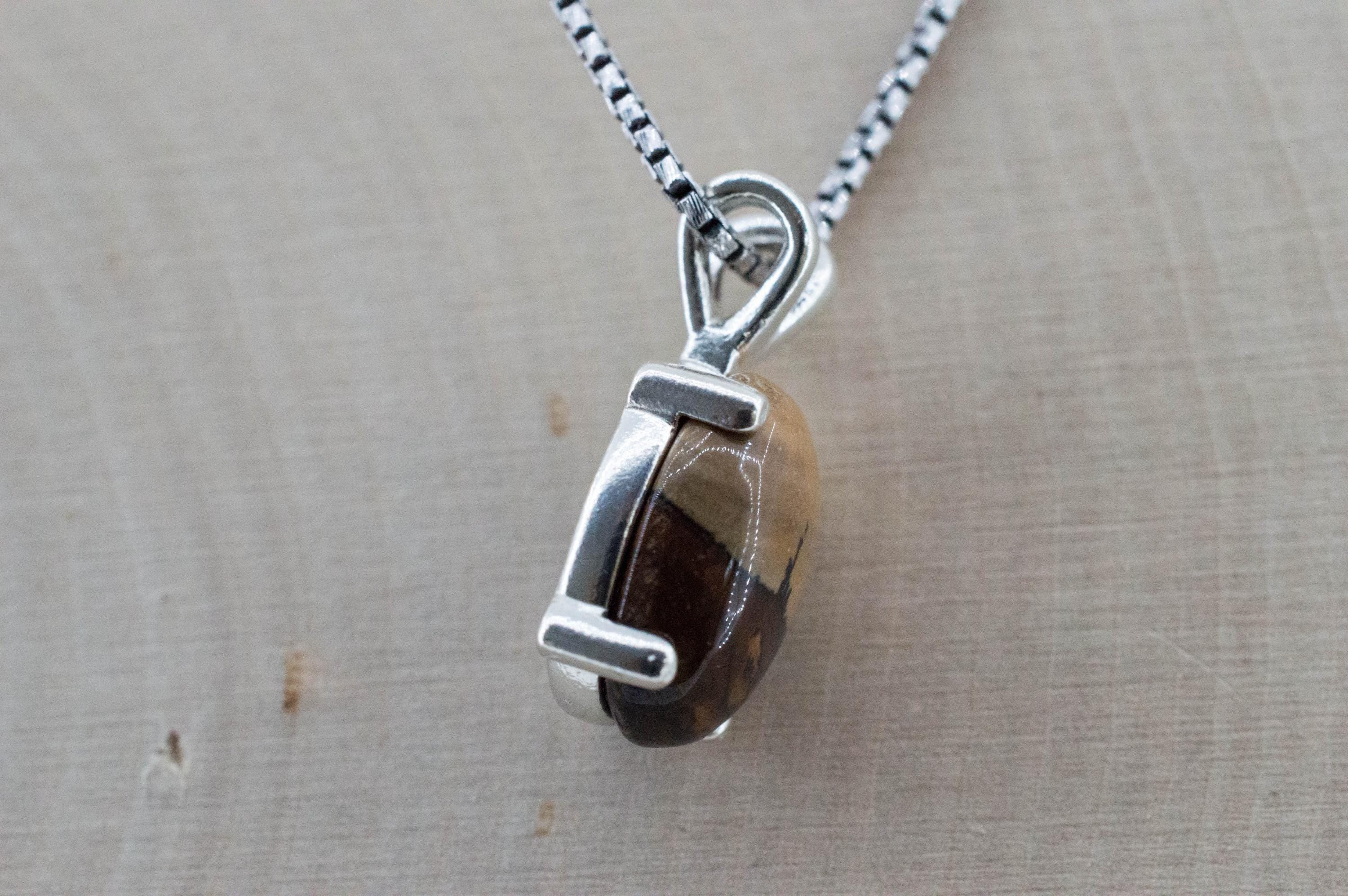 Biggs Jasper Pendant; Natural Untreated Oregon Picture Jasper; 5.330cts