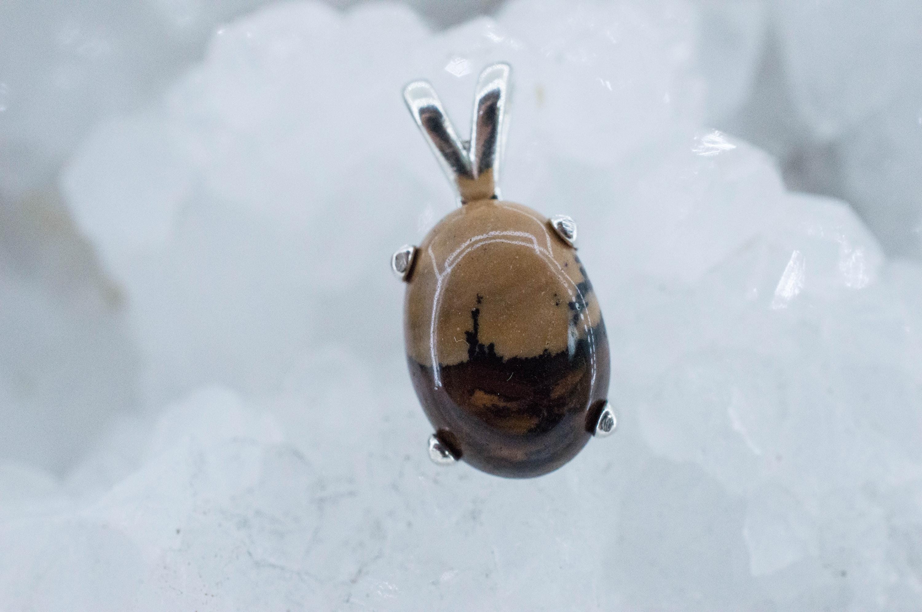 Biggs Jasper Pendant; Natural Untreated Oregon Picture Jasper; 5.330cts
