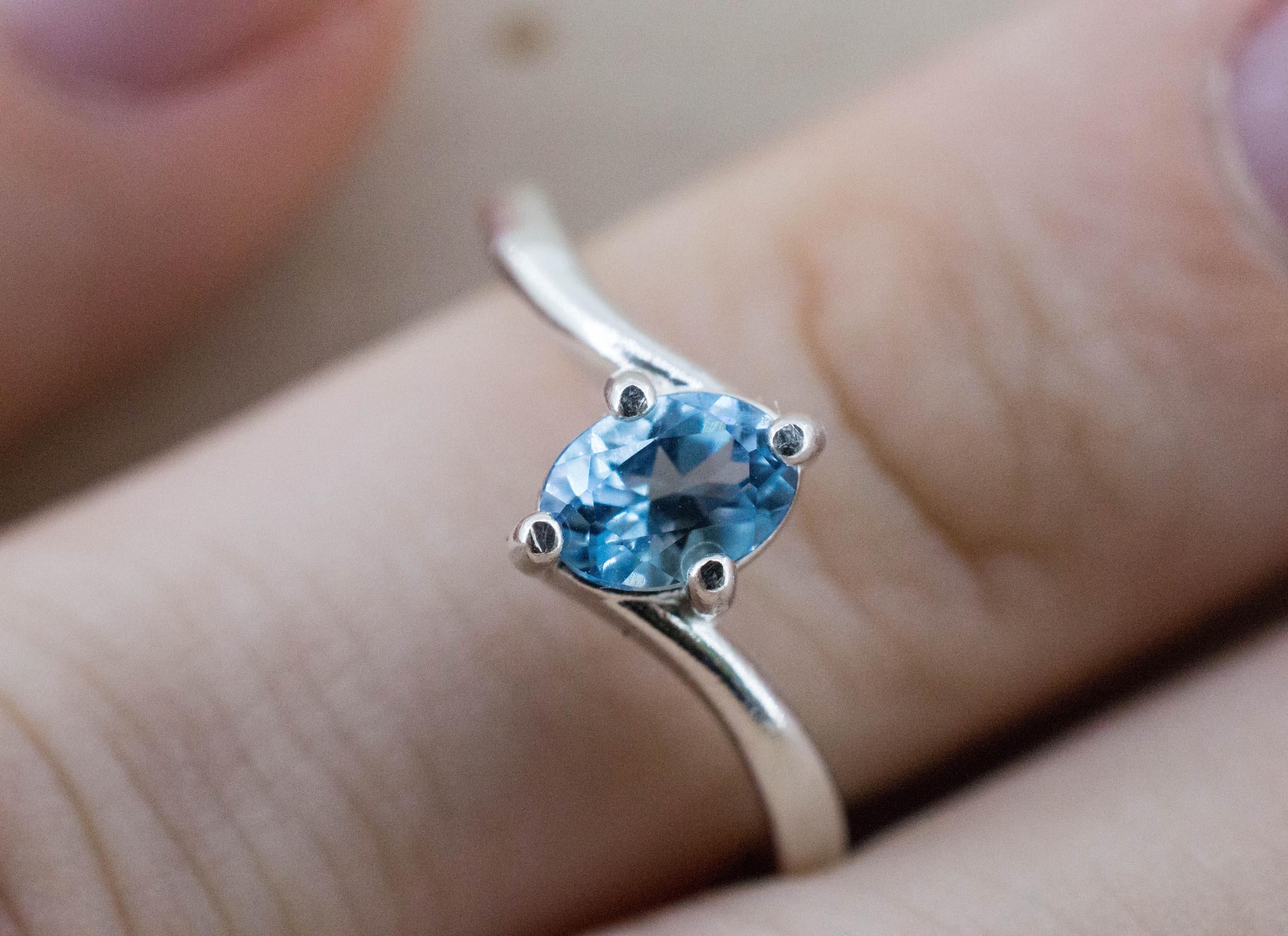 Aquamarine Ring, Natural Untreated Nigeria Aquamarine; 0.550cts