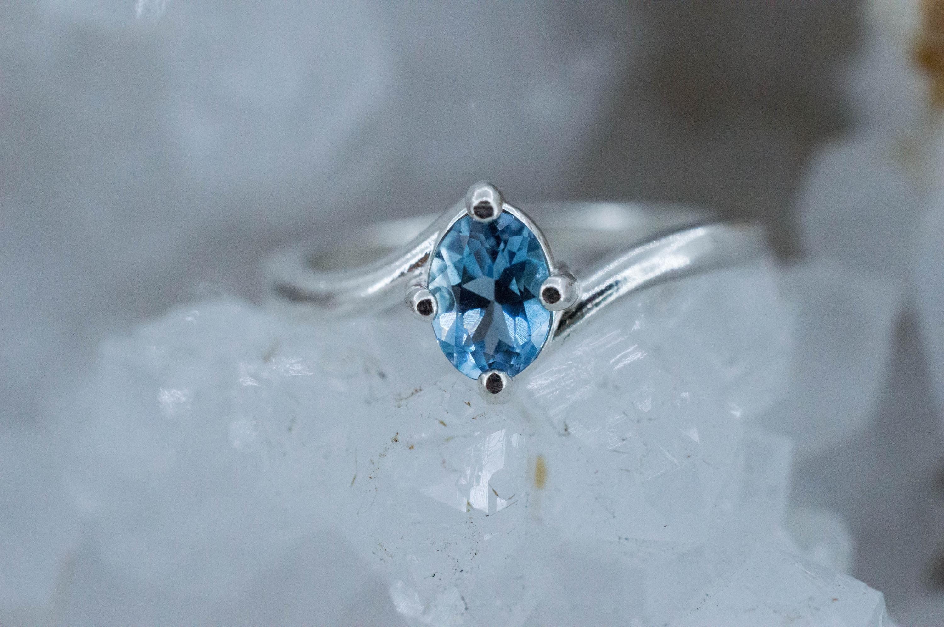 Aquamarine Ring, Natural Untreated Nigeria Aquamarine; 0.550cts