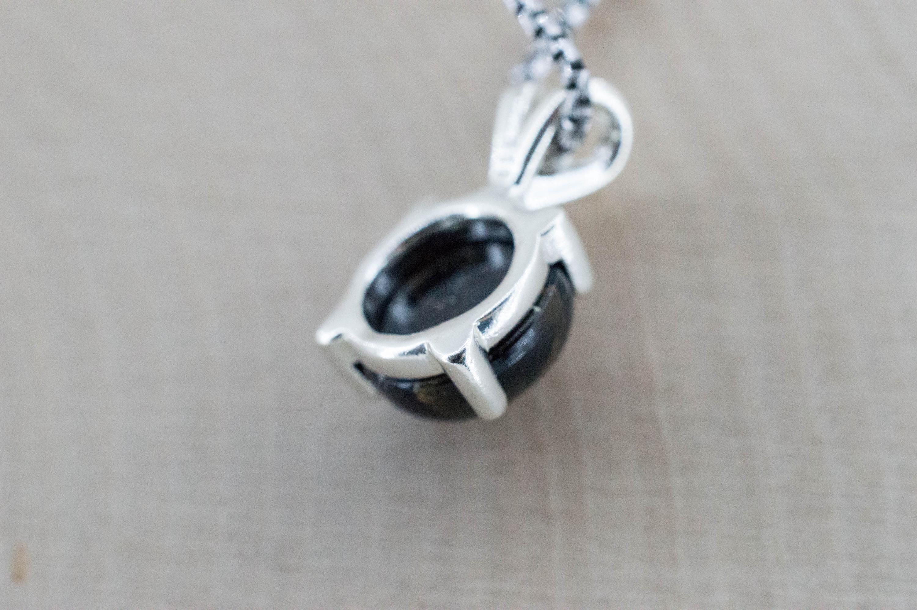 Copper Obsidian Pendant; Natural Untreated USA Obsidian; 3.365cts