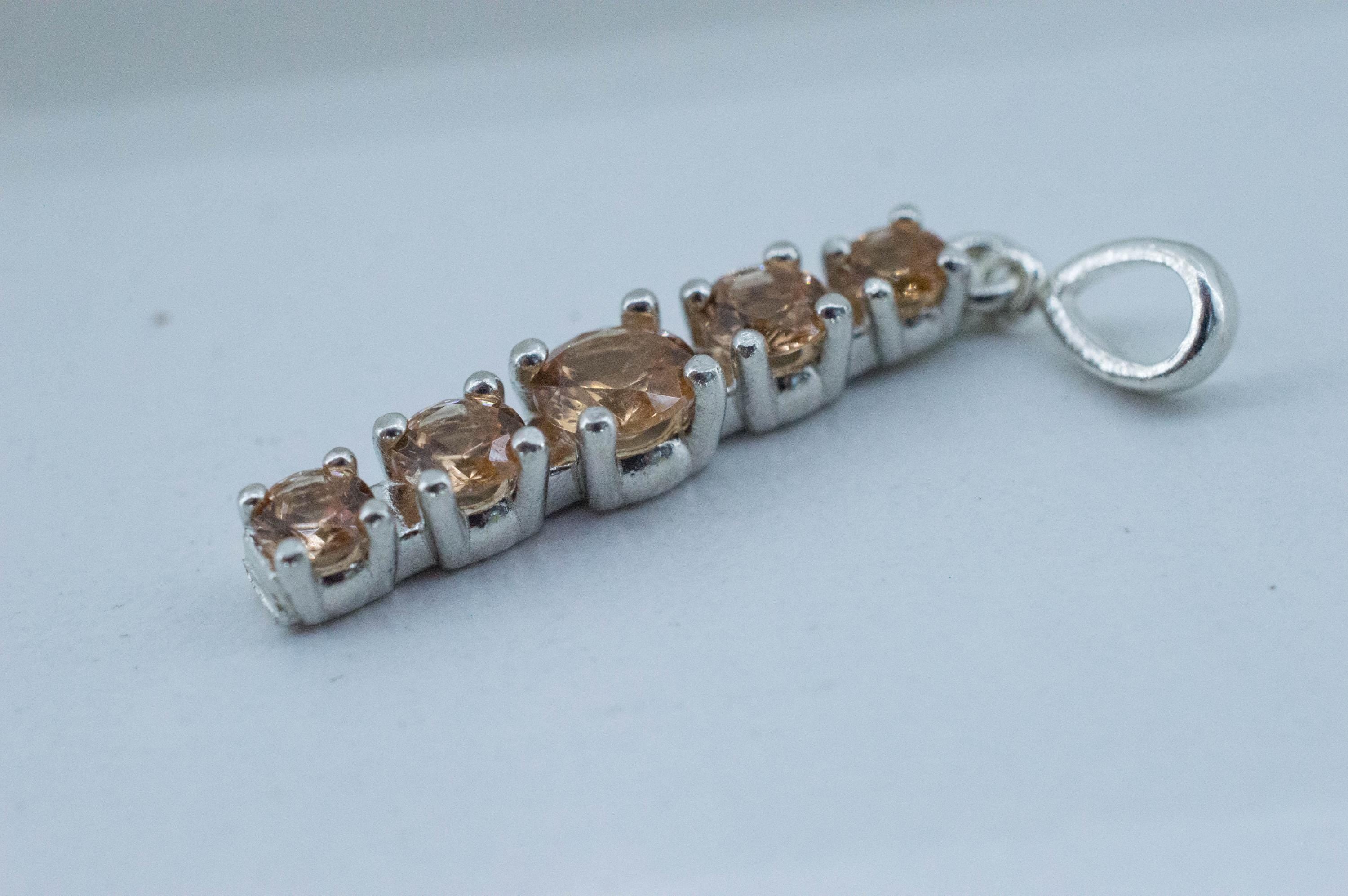 Hessonite Garnet Pendant; Natural Untreated Canada Garnet; 1.210cts