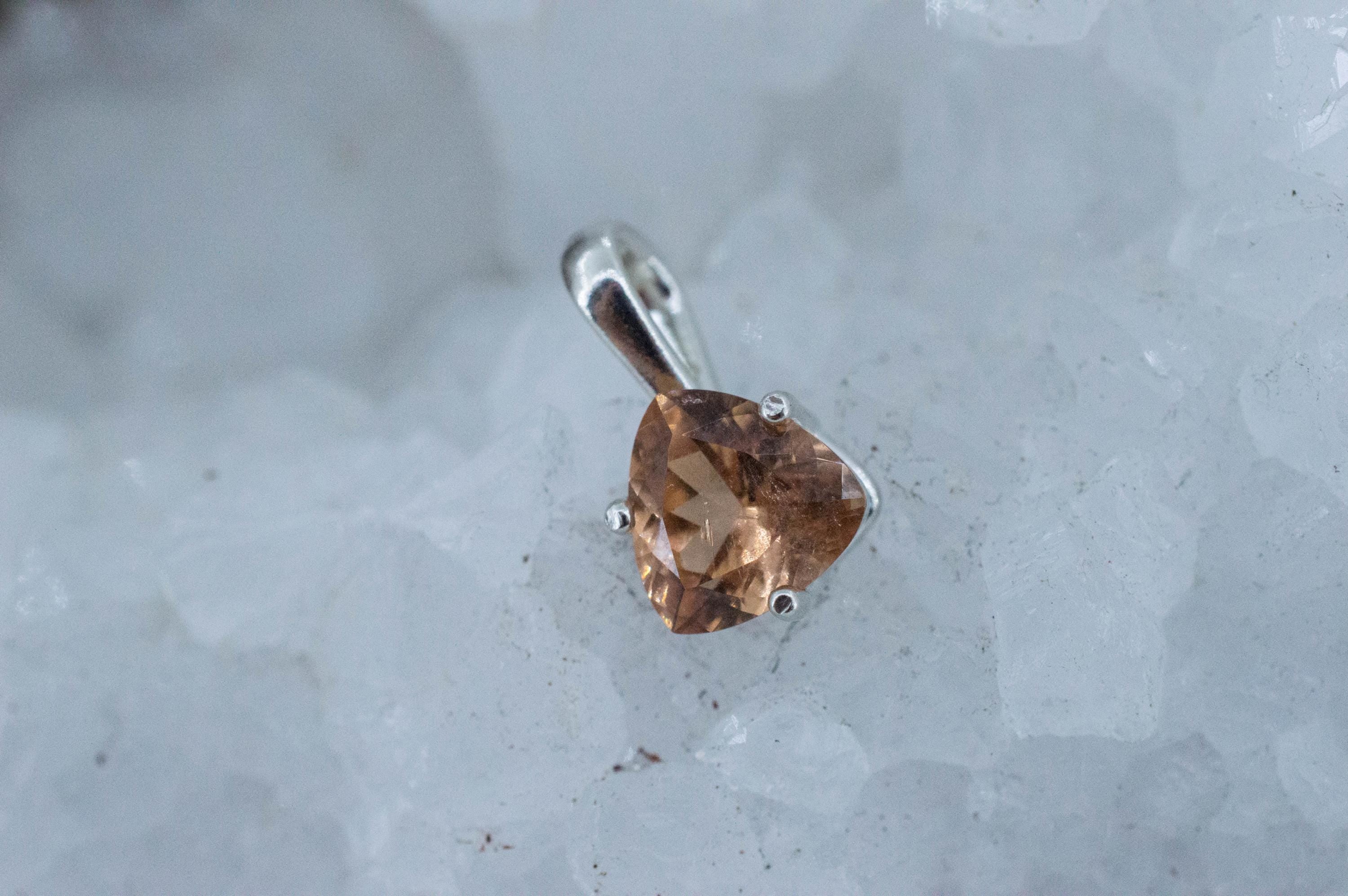 Hessonite Garnet Pendant; Natural Untreated Canada Garnet; 1.860cts