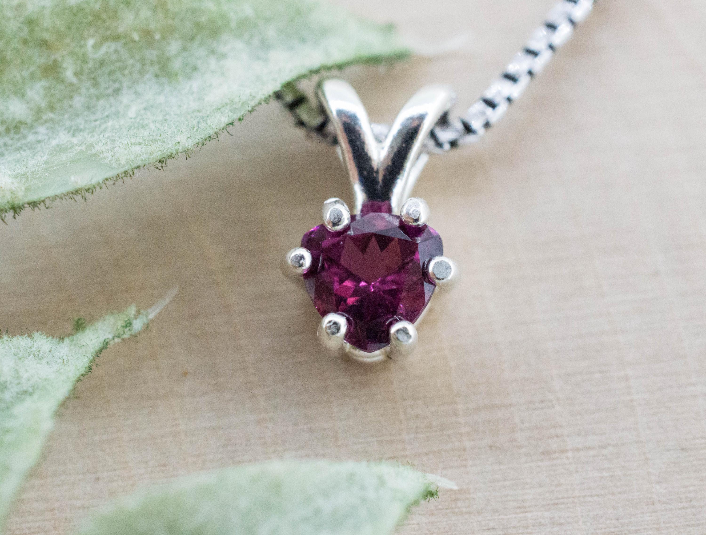 Umbalite Garnet Pendant; Natural Untreated Tanzanian Garnet; 0.760cts