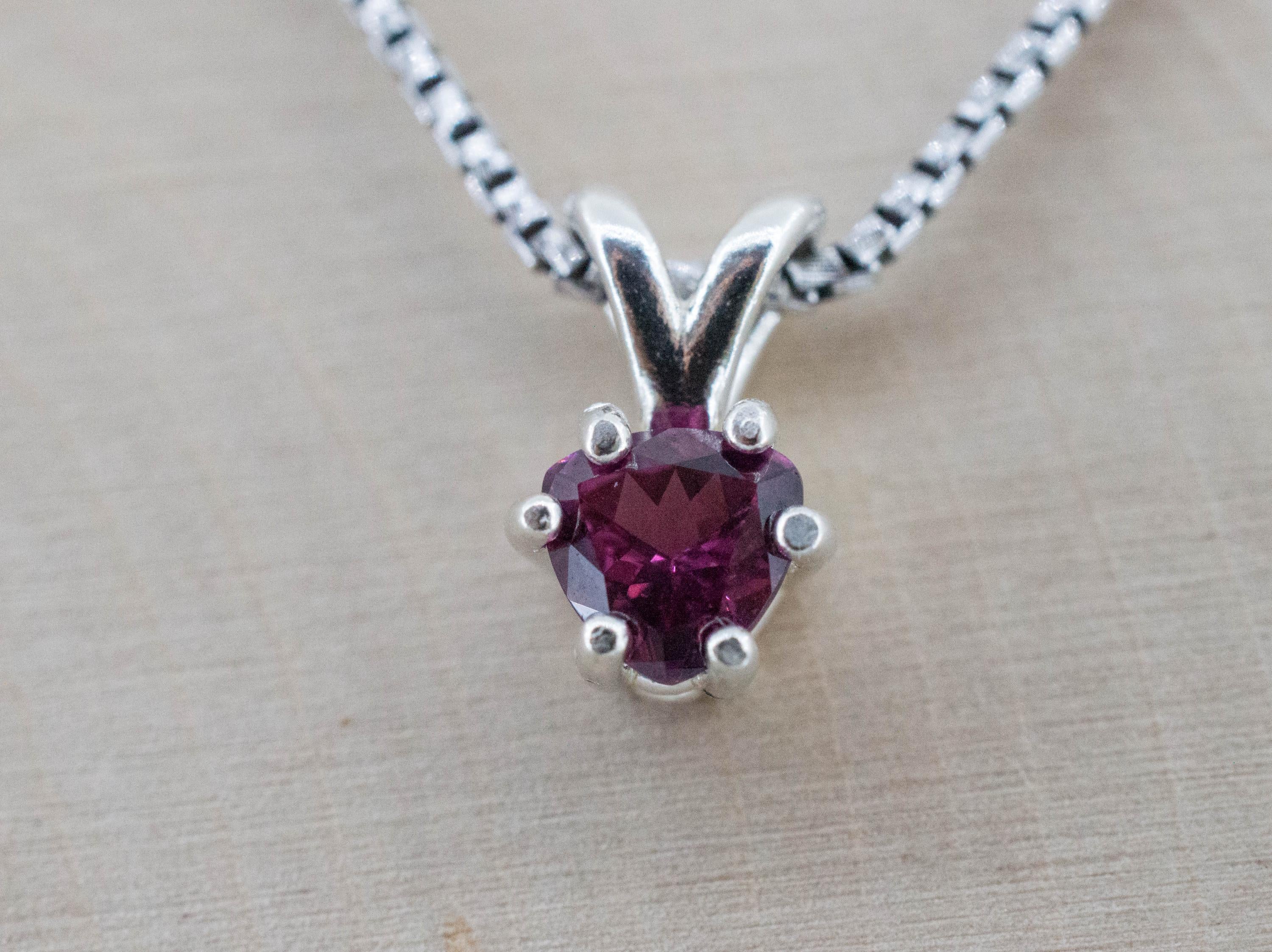 Umbalite Garnet Pendant; Natural Untreated Tanzanian Garnet; 0.760cts