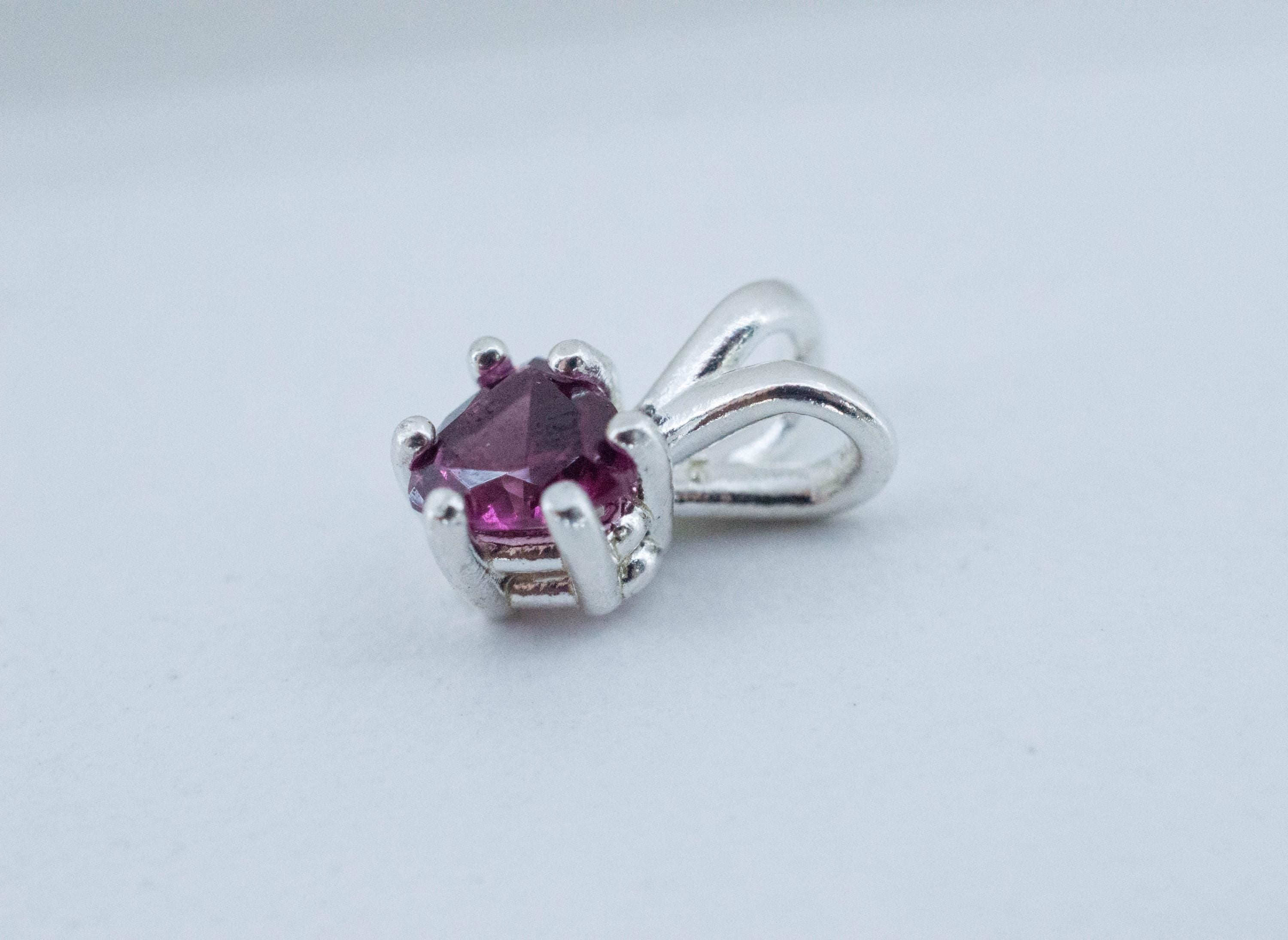 Umbalite Garnet Pendant; Natural Untreated Tanzanian Garnet; 0.760cts