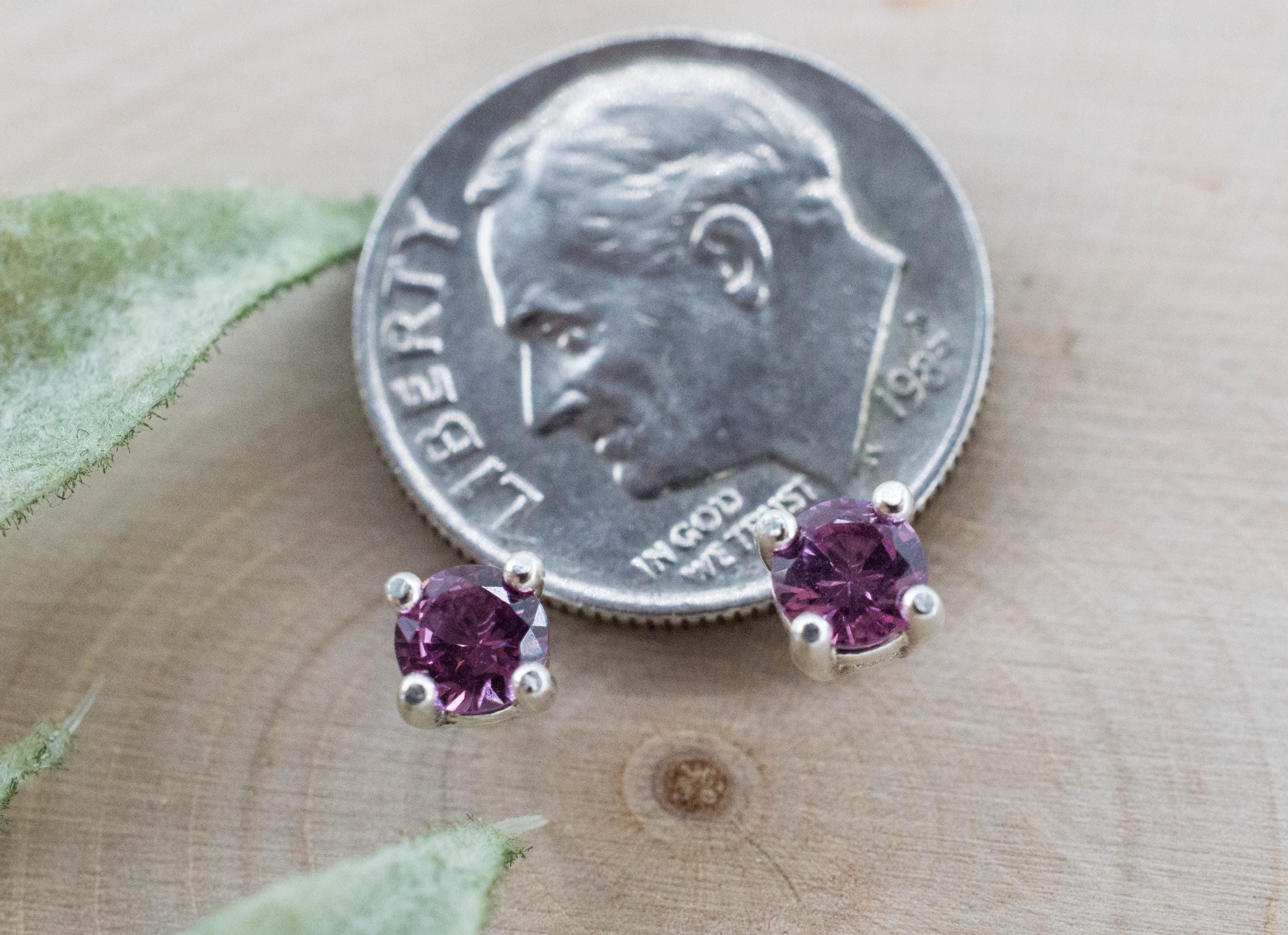 Umbalite Garnet Earrings, Natural Untreated Tanzanian Garnet; 0.515cts - Mark Oliver Gems