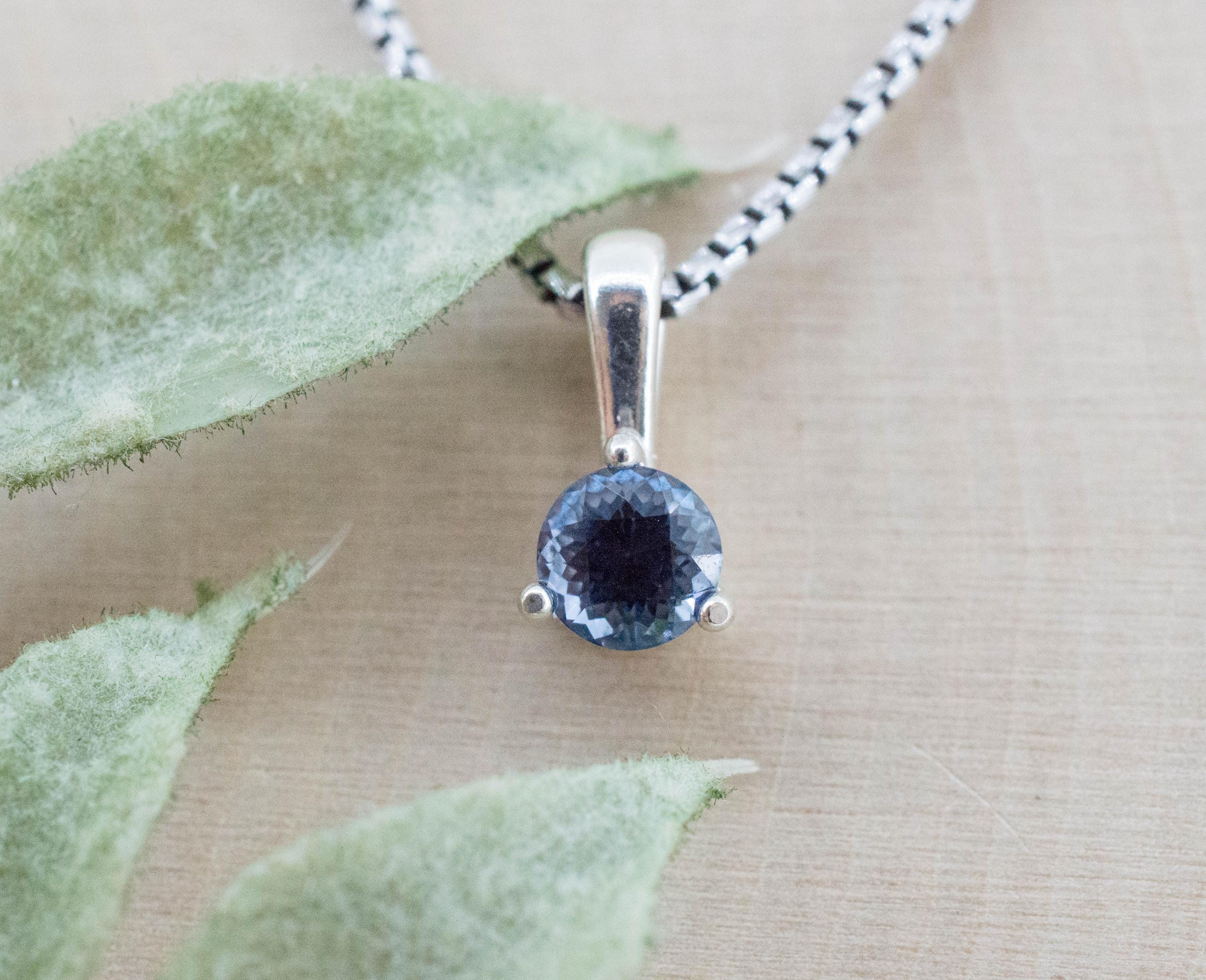 Blue Spinel Pendant; Natural Untreated Vietnam Spinel; 0.750cts