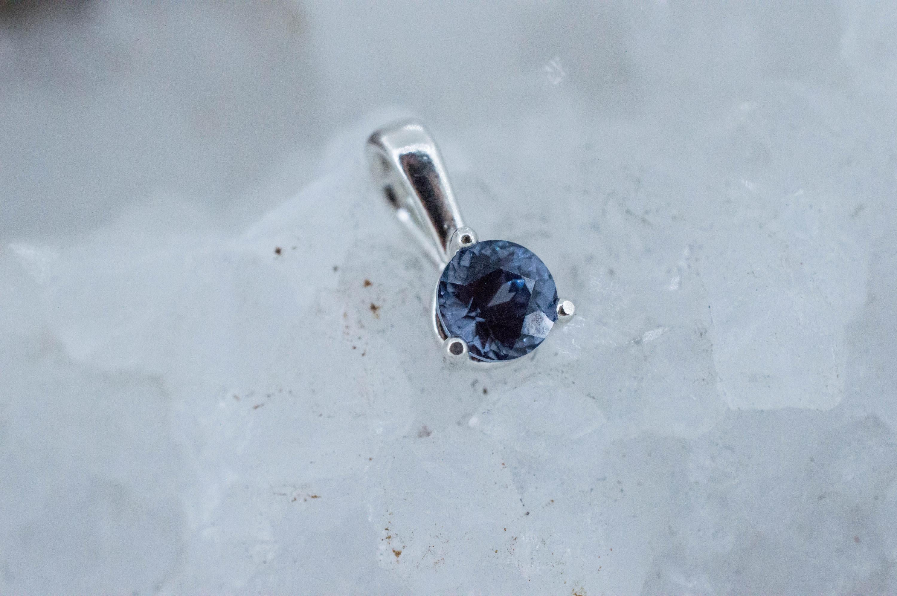 Blue Spinel Pendant; Natural Untreated Vietnam Spinel; 0.750cts
