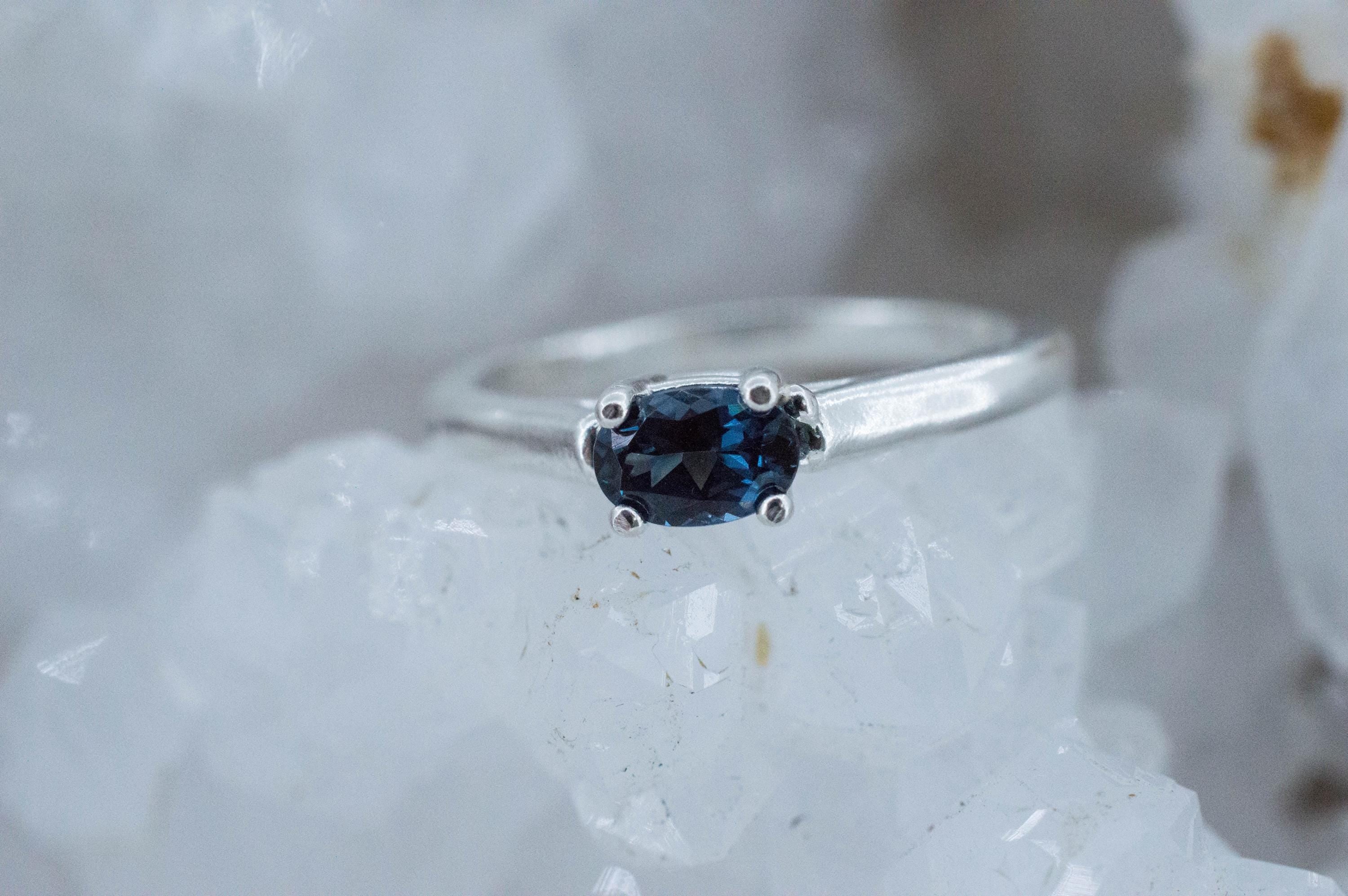 Blue Spinel Ring, Natural Untreated Burma Spinel; 0.510cts - Mark Oliver Gems