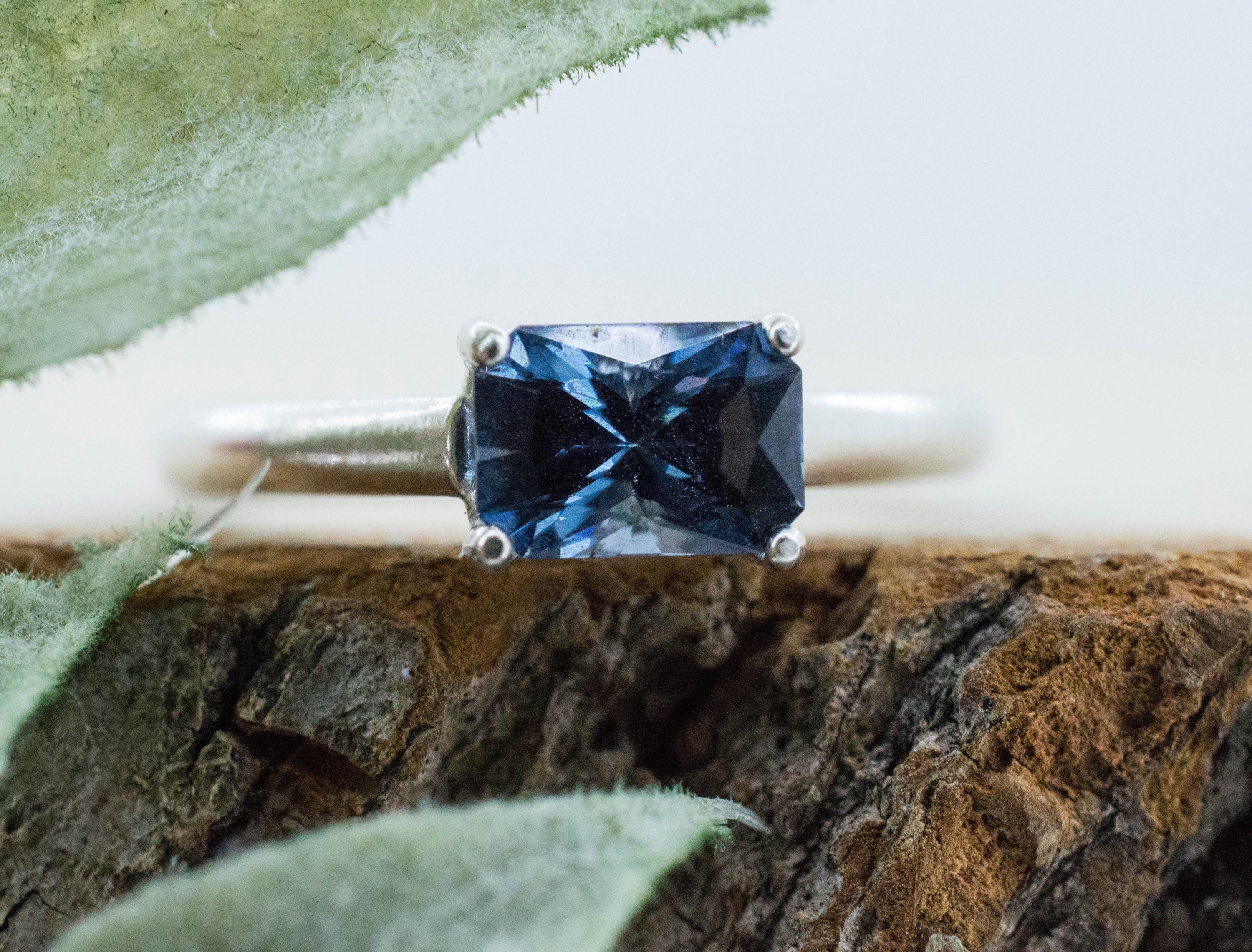 Blue Spinel Ring, Natural Untreated Sri Lanka Spinel; 1.085cts
