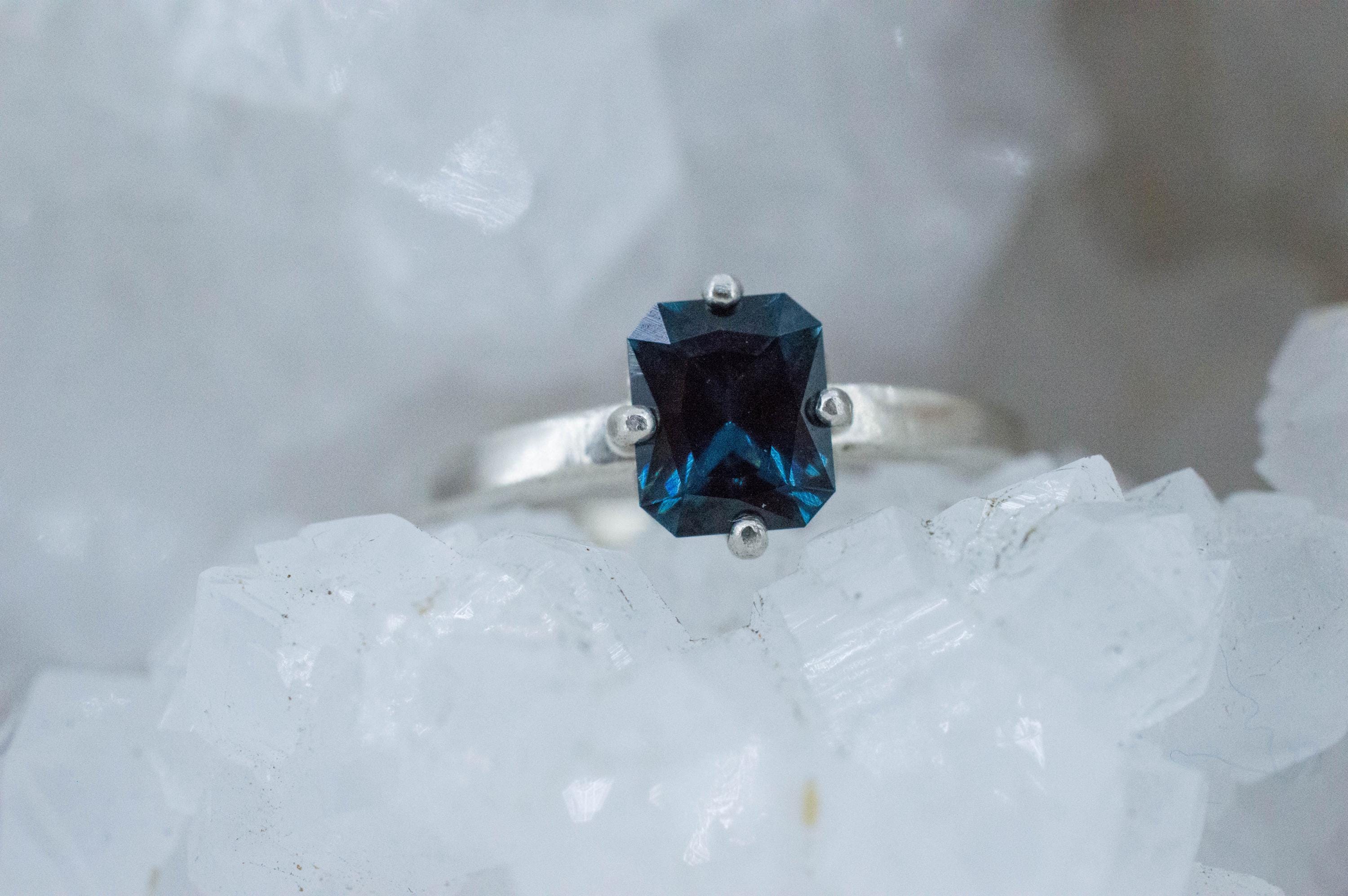 Blue Spinel Ring, Natural Untreated Sri Lanka Spinel; 1.100cts - Mark Oliver Gems