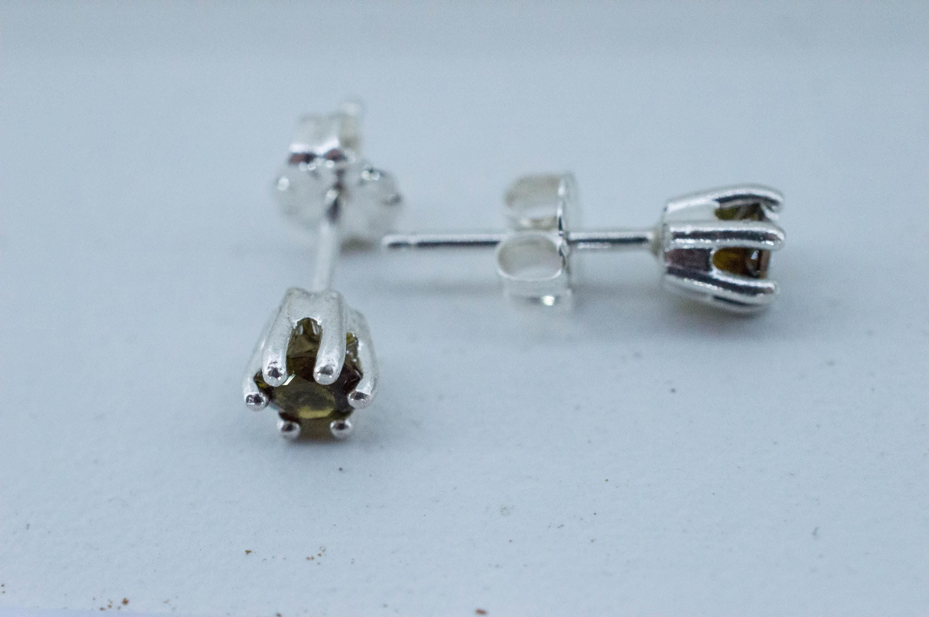 Tourmaline Earrings; Natural Untreated Brazil Dravite Tourmaline; 0.430cts - Mark Oliver Gems