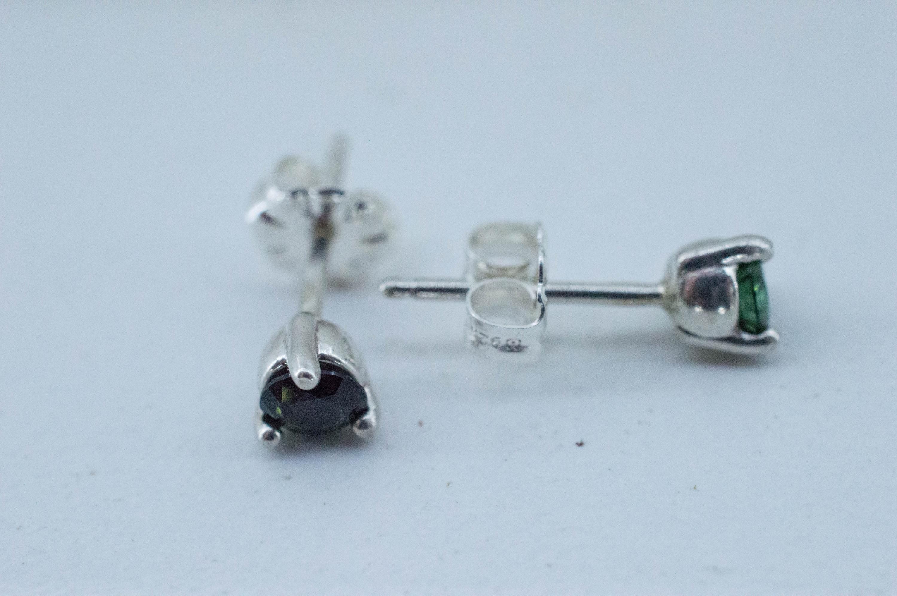 Tourmaline Earrings; Natural Untreated Brazil Dravite Tourmaline; 0.435cts - Mark Oliver Gems