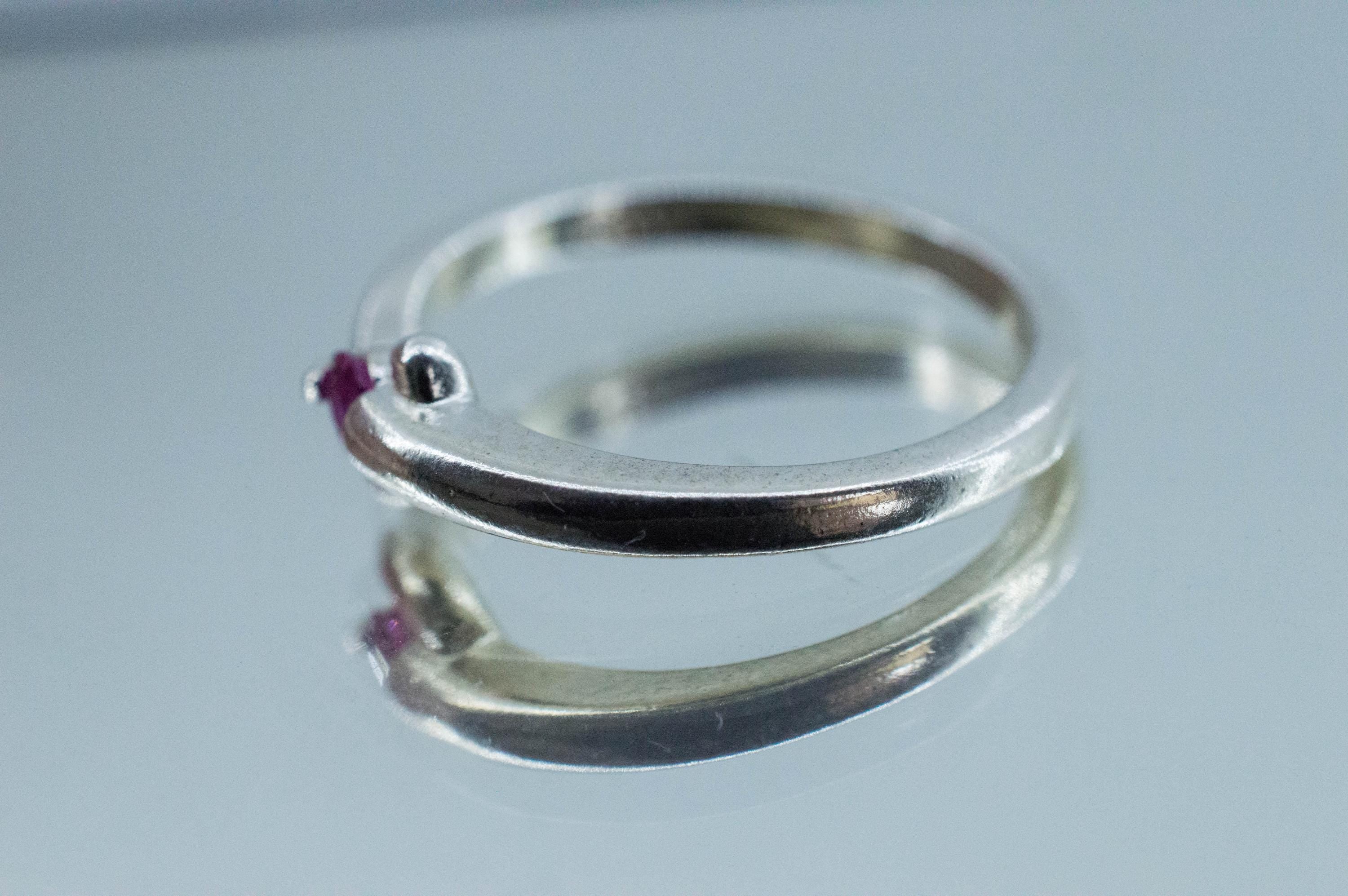 Ruby Ring; Natural Untreated Mozambique Ruby; 0.115cts