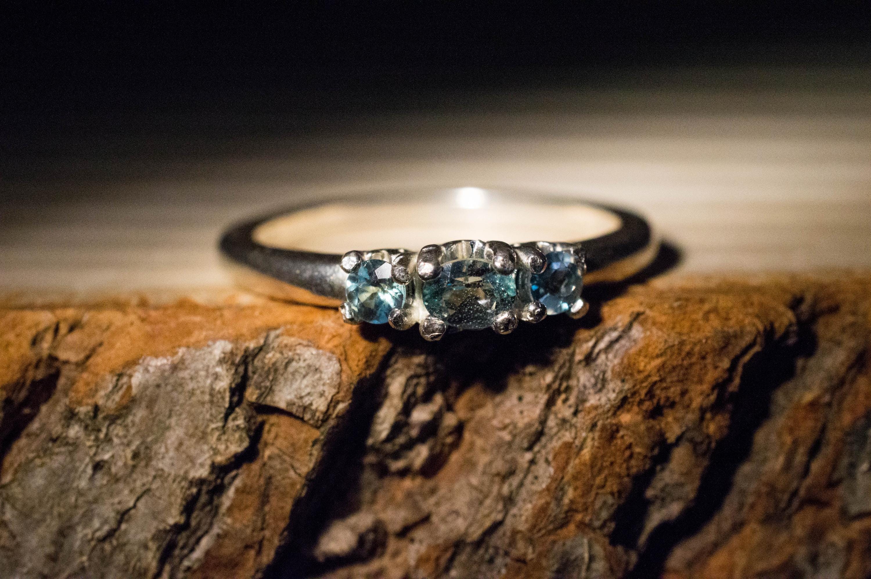 Alexandrite Ring; Natural Untreated Brazil Alexandrite; 0.410cts