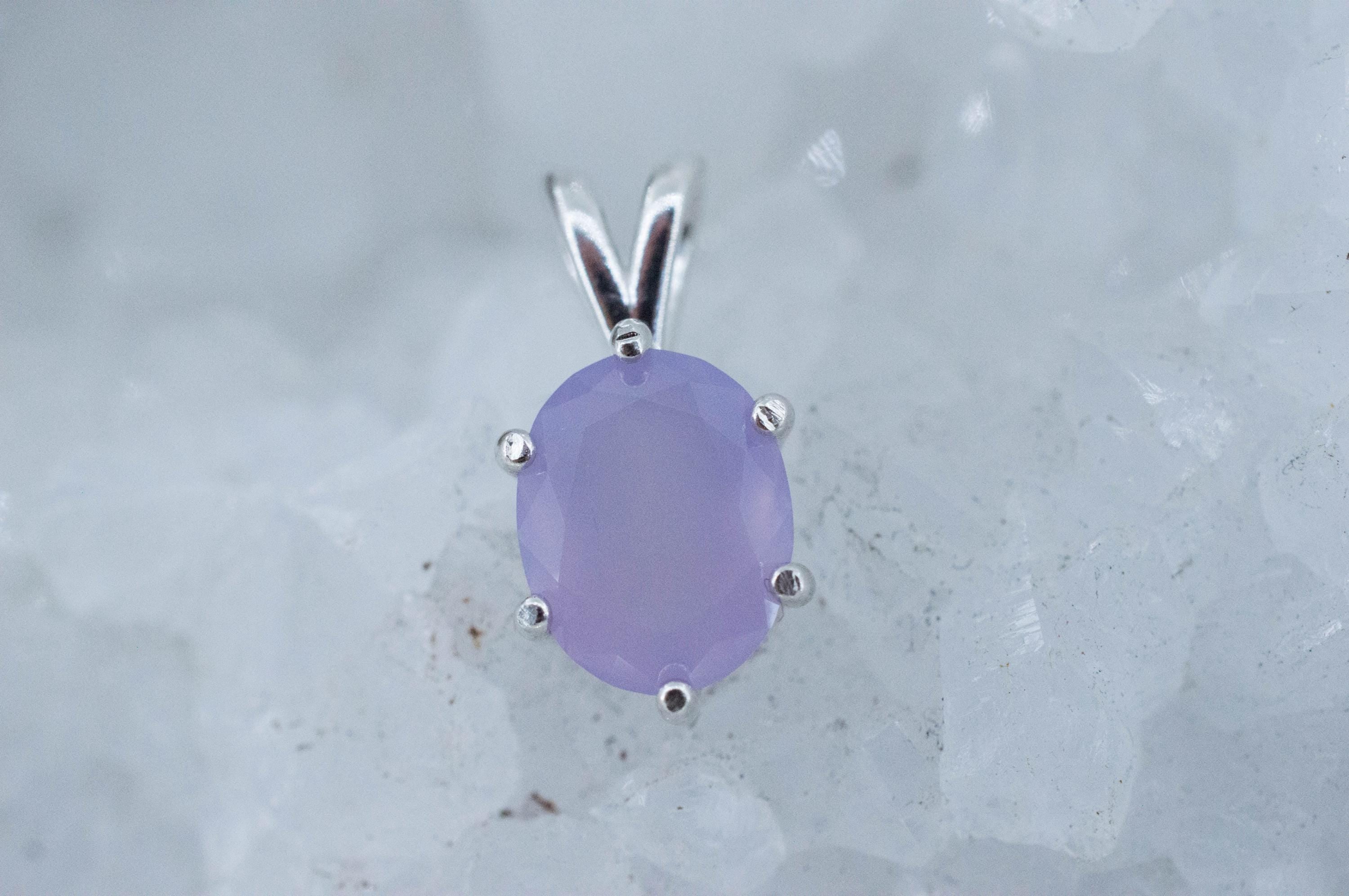 Holly Blue Agate Pendant; Natural Untreated Oregon Holley Agate; 2.245cts - Mark Oliver Gems