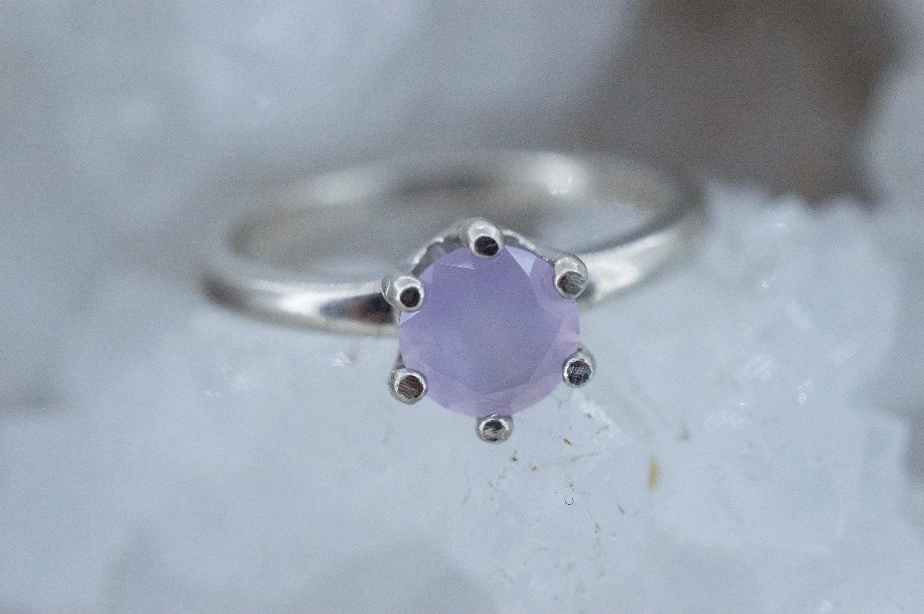 Holly Blue Agate Ring; Natural Untreated Oregon Holley Agate; 0.660cts