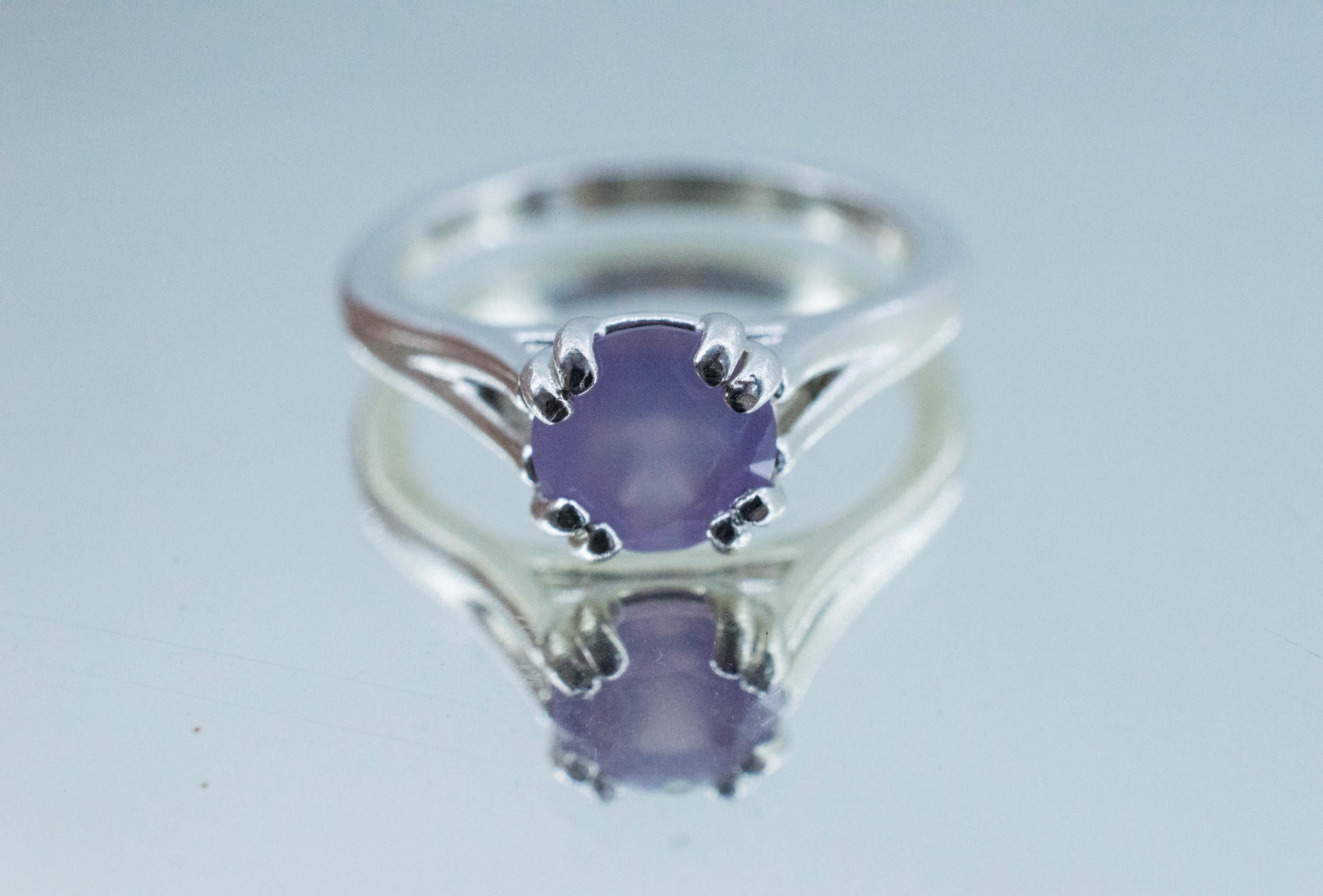 Holly Blue Agate Ring; Natural Untreated Oregon Holley Agate; 0.925cts