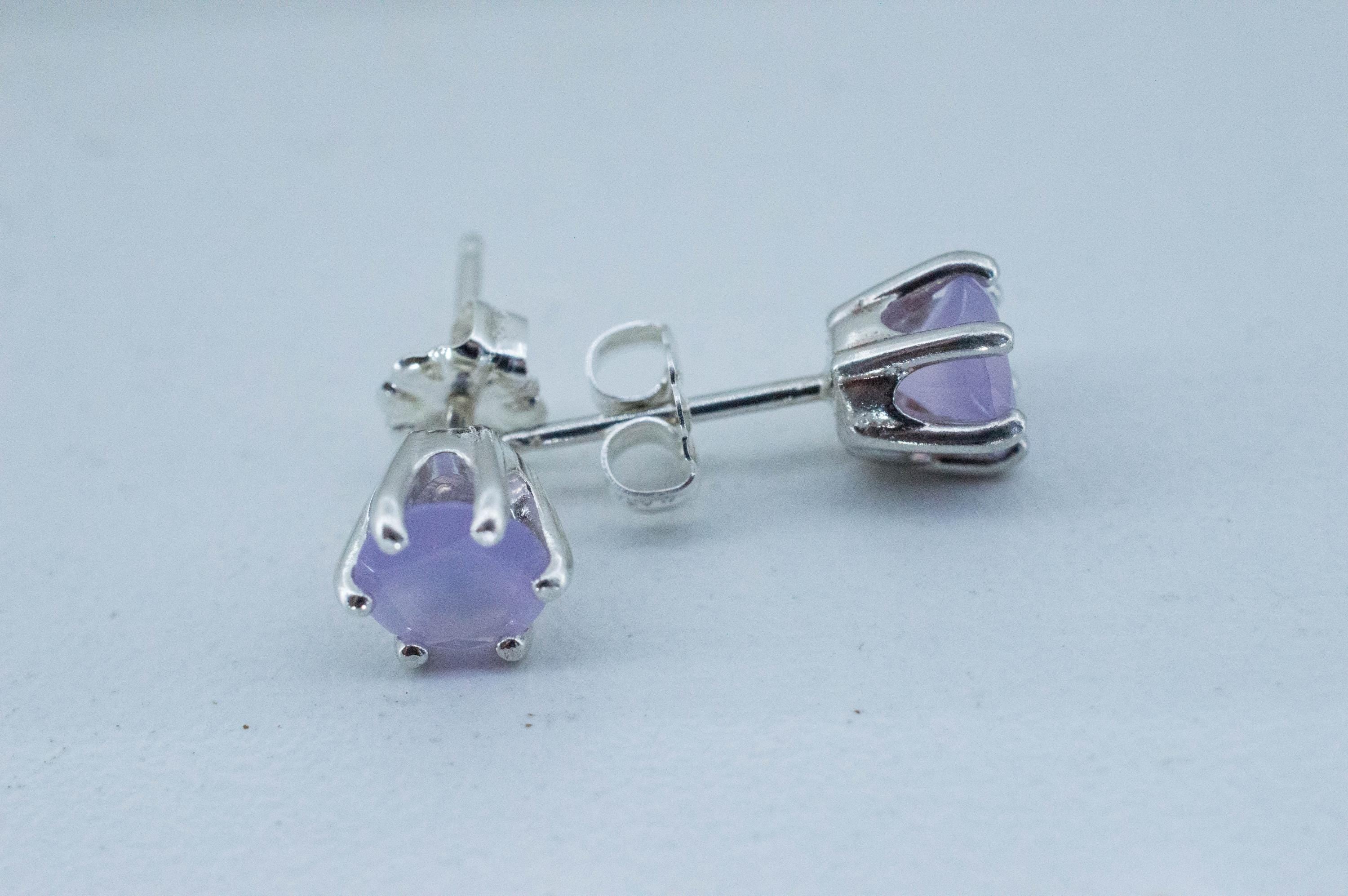 Holly Blue Agate Earrings; Natural Untreated Oregon Holley Agate; 1.200cts - Mark Oliver Gems