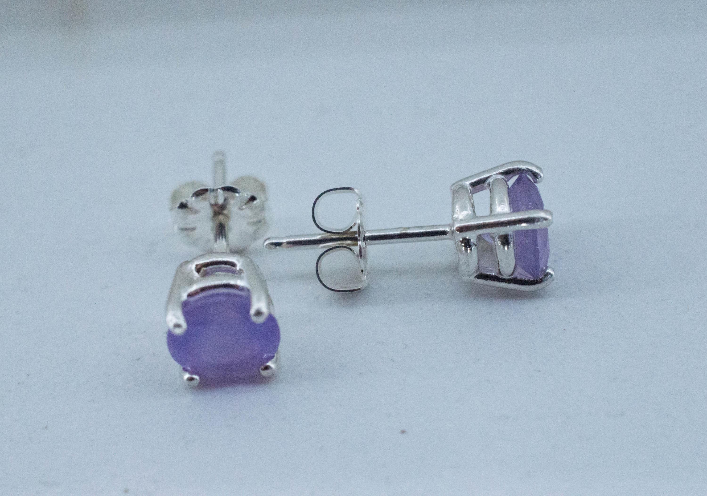 Holly Blue Agate Earrings; Natural Untreated Oregon Holley Agate; 1.300cts - Mark Oliver Gems