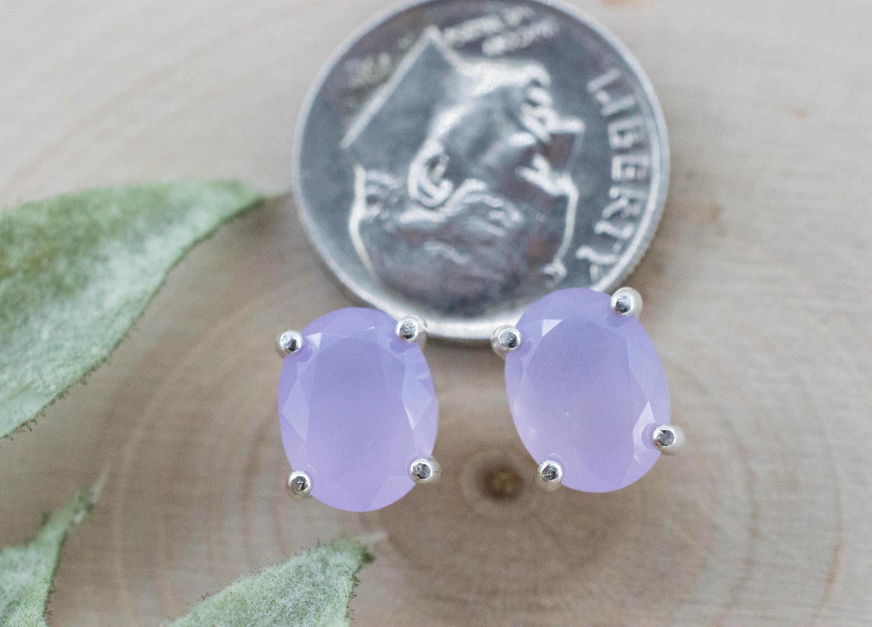 Holly Blue Agate Earrings; Natural Untreated Oregon Holley Agate; 3.160cts - Mark Oliver Gems