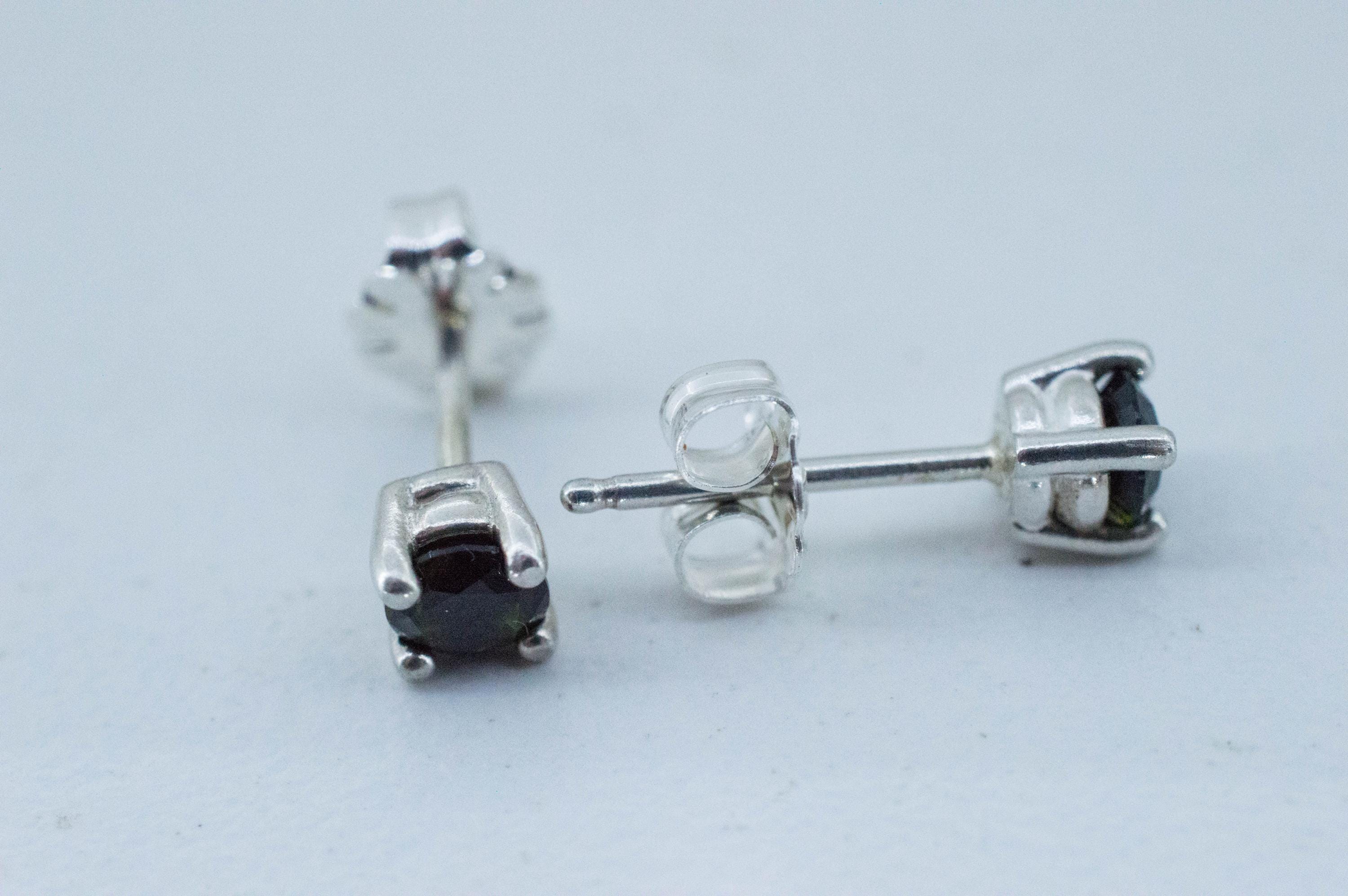 Tourmaline Earrings; Natural Untreated Brazil Dravite Tourmaline; 0.455cts - Mark Oliver Gems