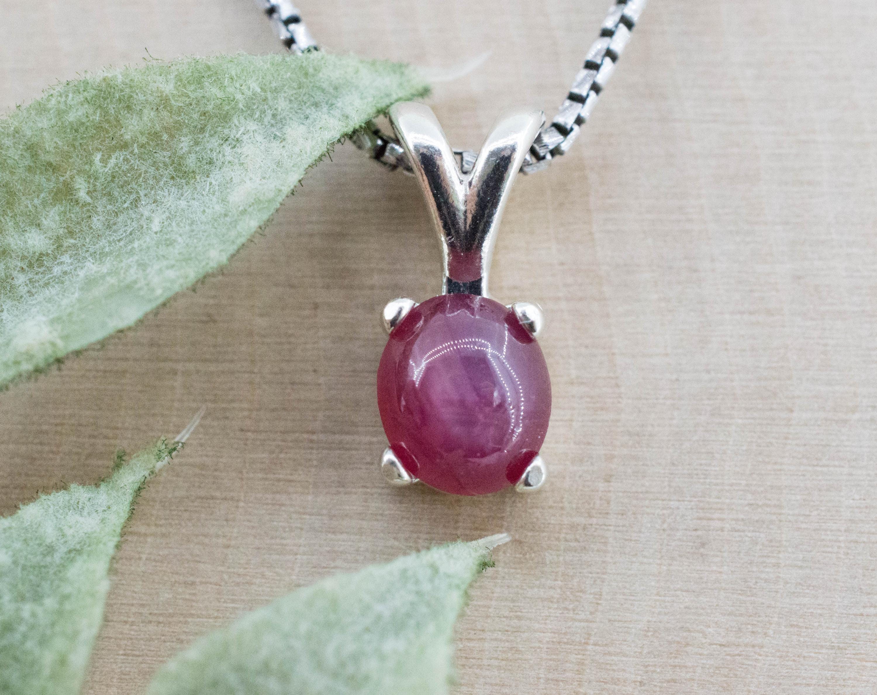 Star Ruby Pendant; Natural Untreated Si Lanka Ruby; 2.210cts - Mark Oliver Gems