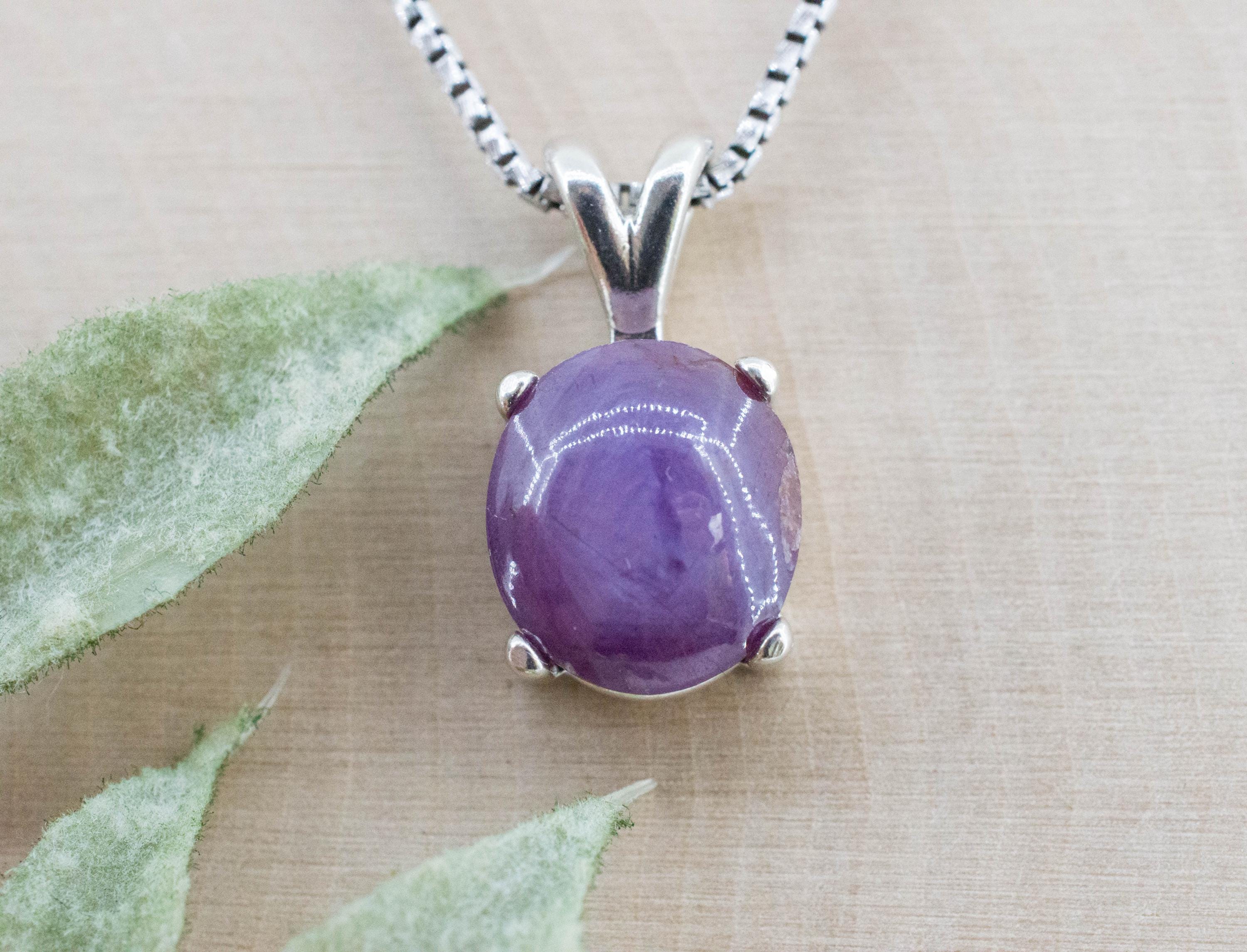 Star Ruby Pendant; Natural Untreated India Ruby; 7.275cts - Mark Oliver Gems