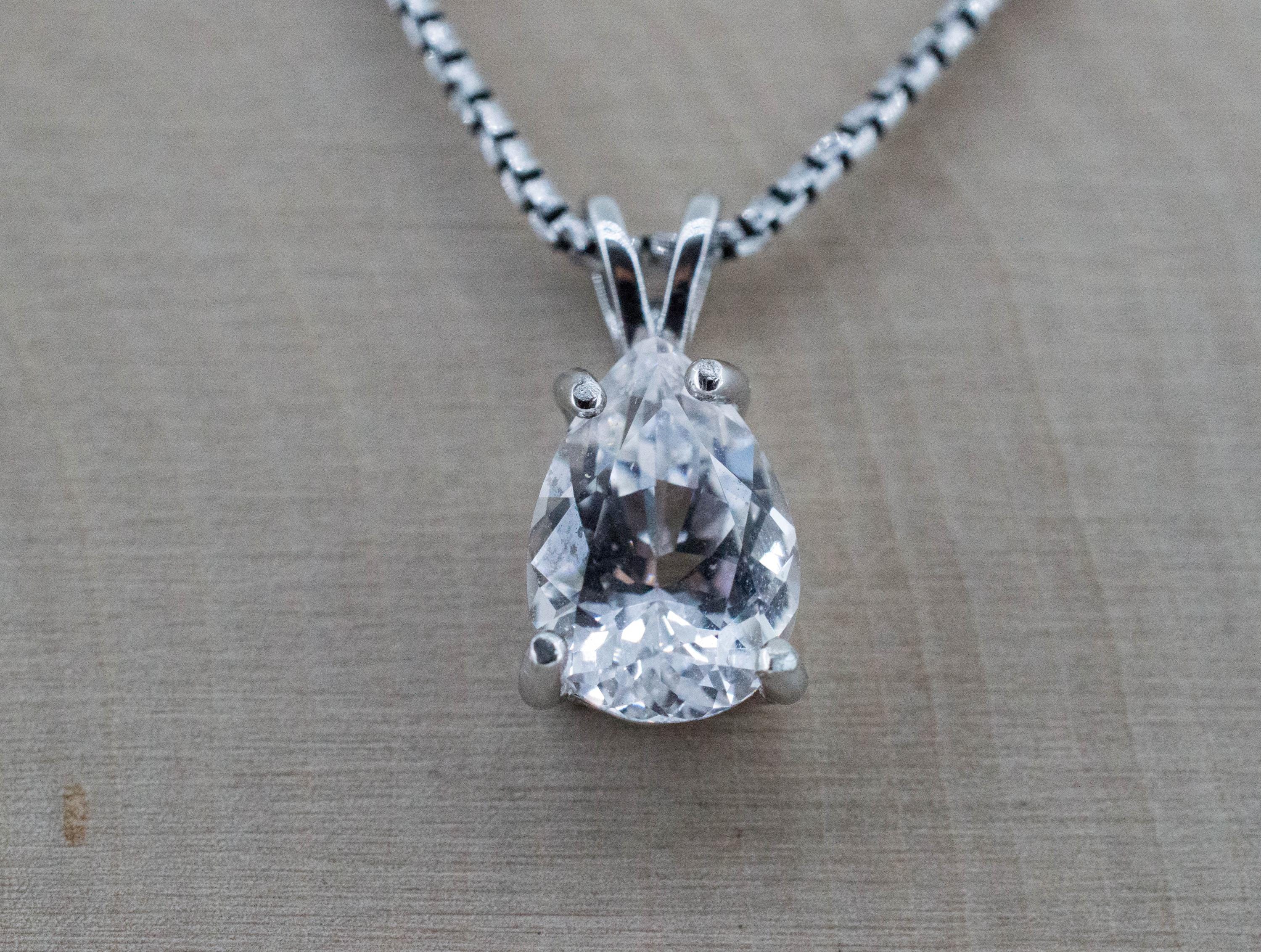 Danburite Pendant; Natural Untreated Mexico Danburite; 2.500cts