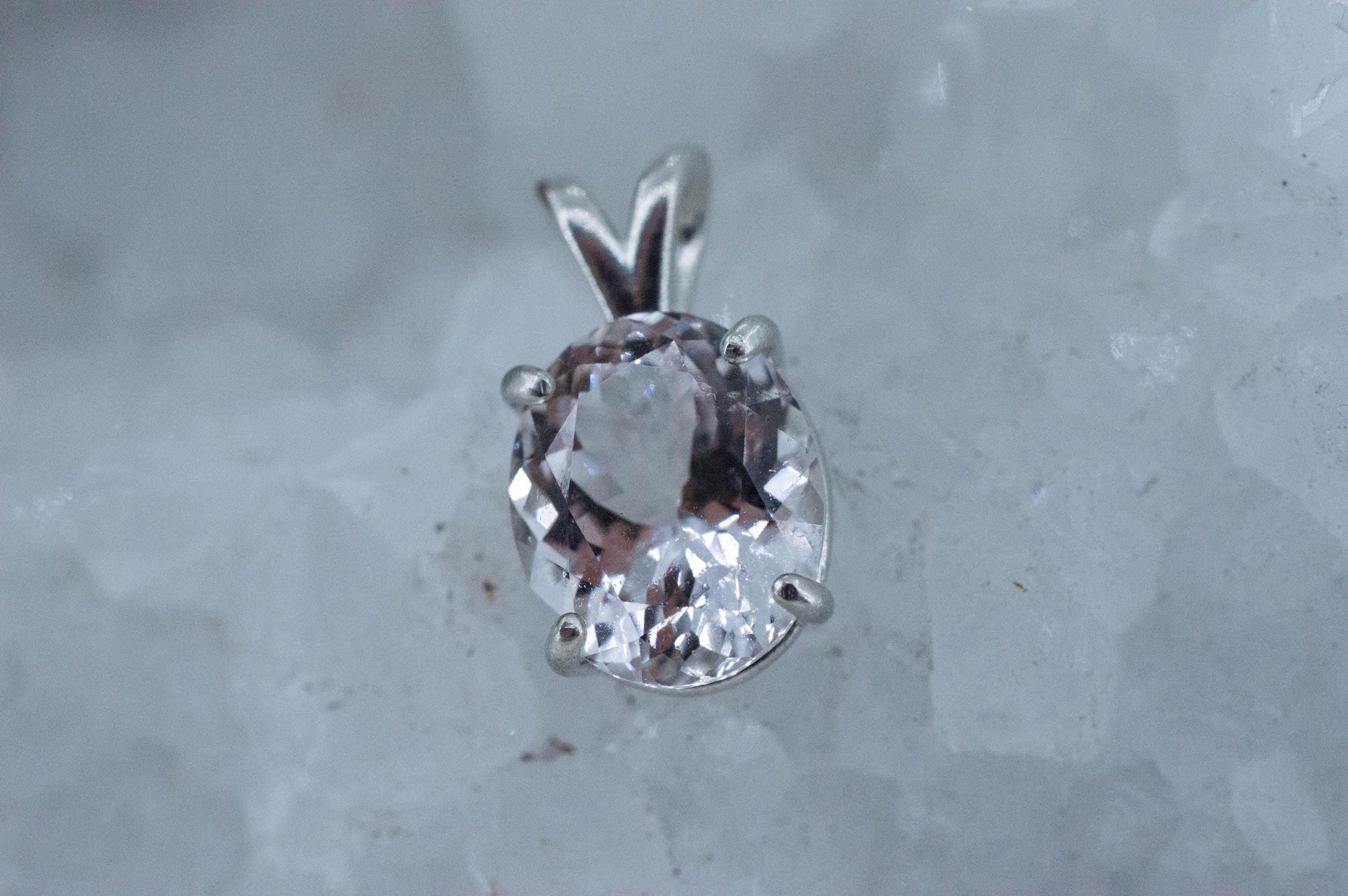 Danburite Pendant; Natural Untreated Mexico Danburite; 4.540cts