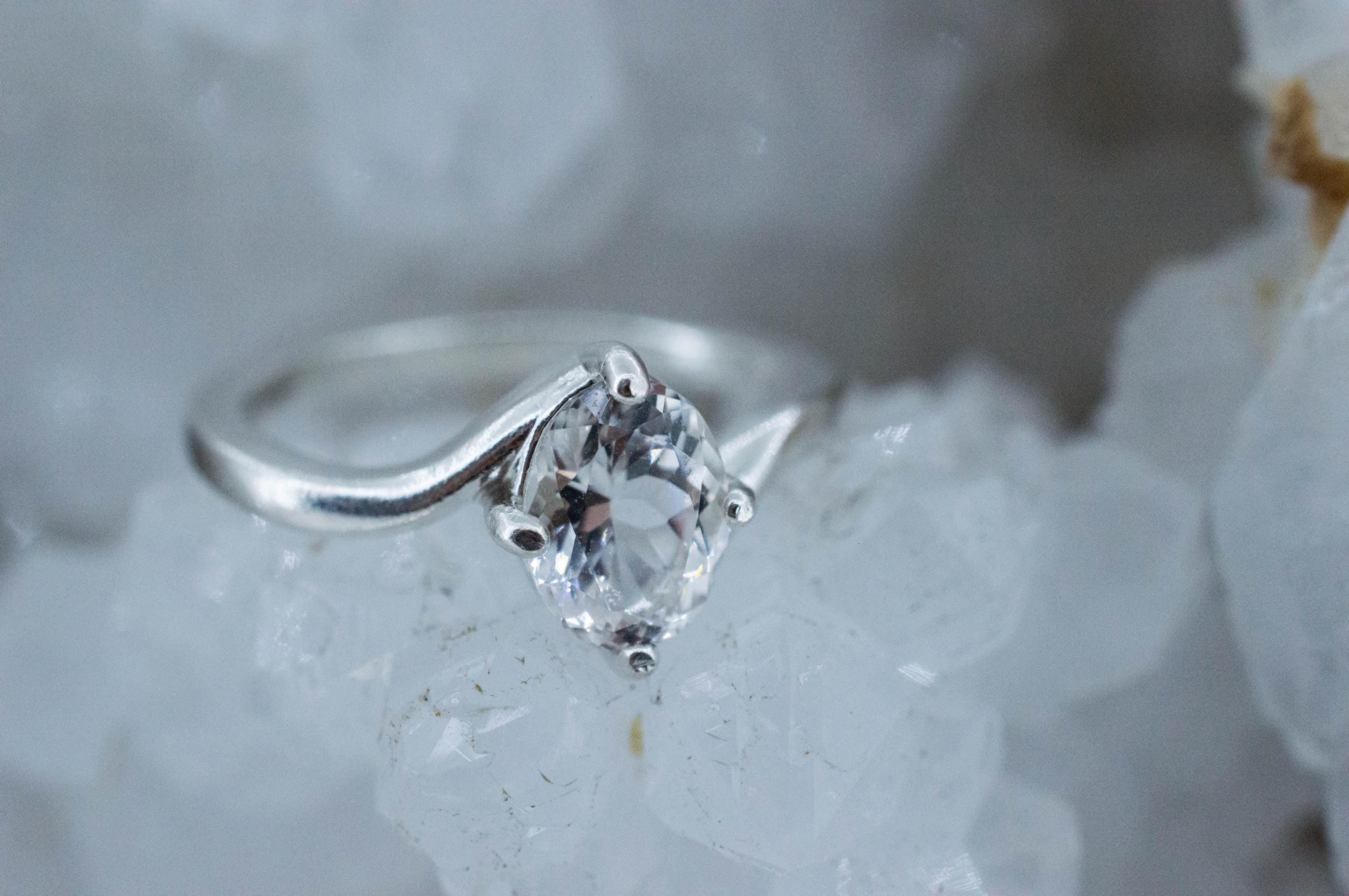 Danburite Ring; Natural Untreated Mexican Danburite; 1.310cts