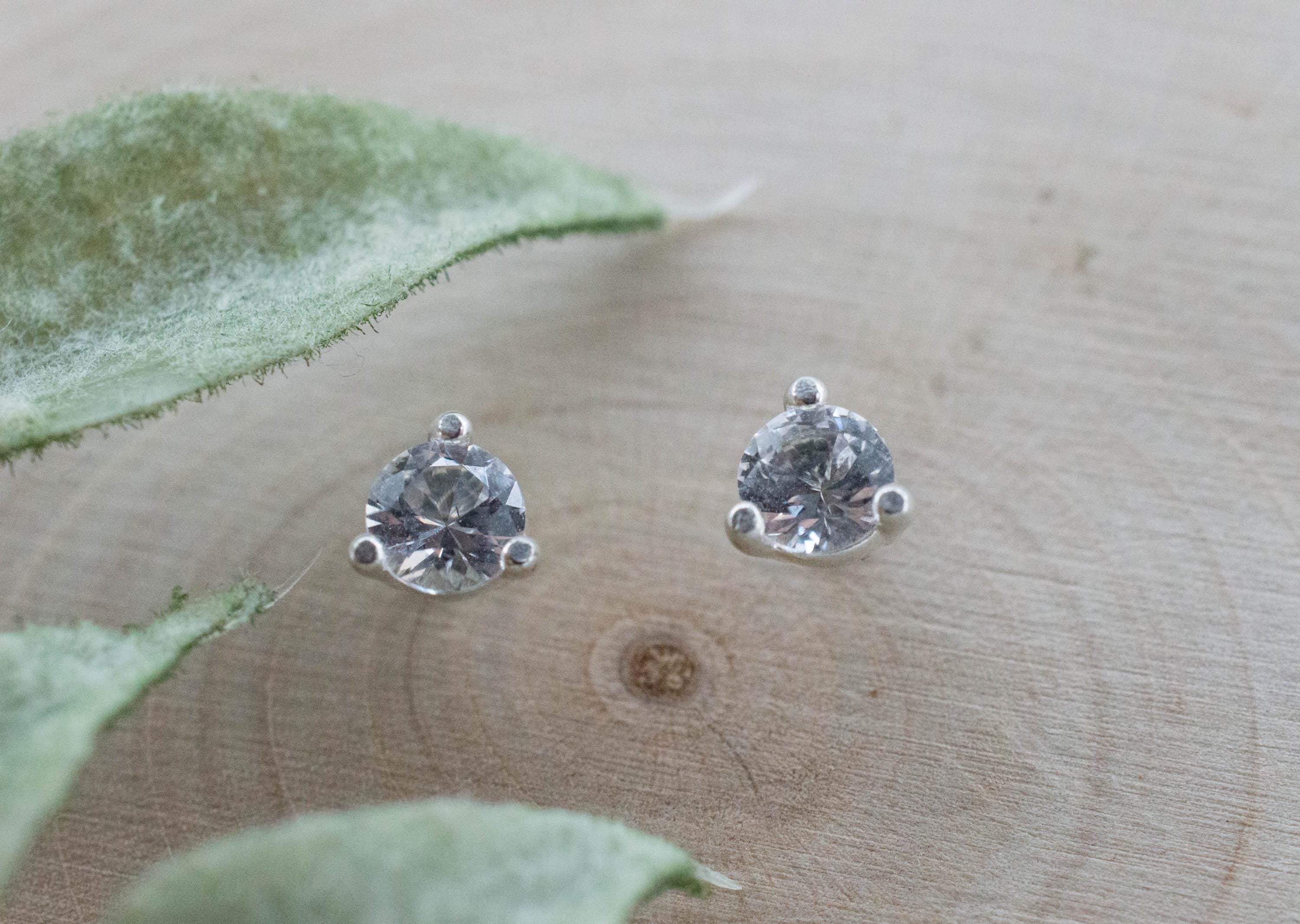 Danburite Earrings; Natural Untreated Mexico Danburite; 0.440cts - Mark Oliver Gems