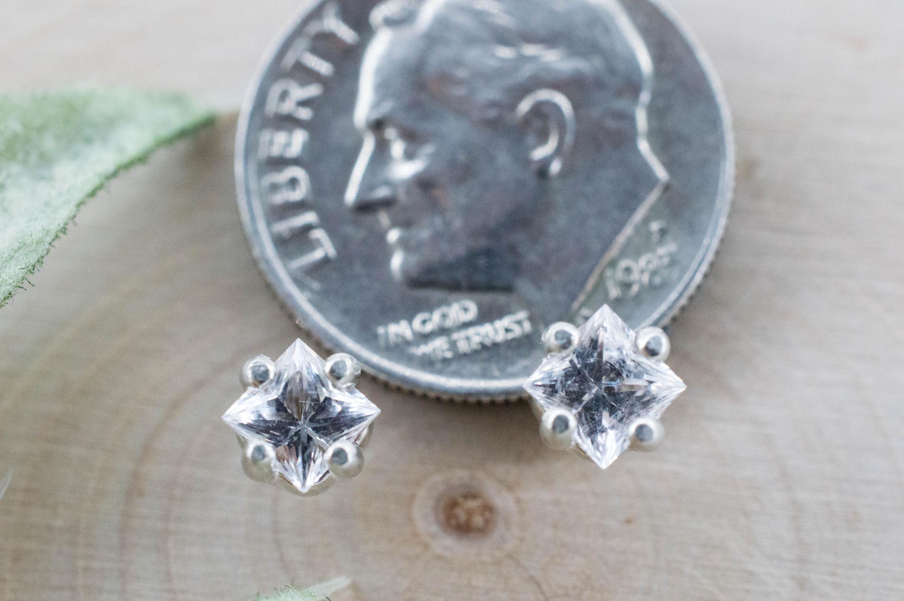 Danburite Earrings; Natural Untreated Mexico Danburite; 0.570cts - Mark Oliver Gems