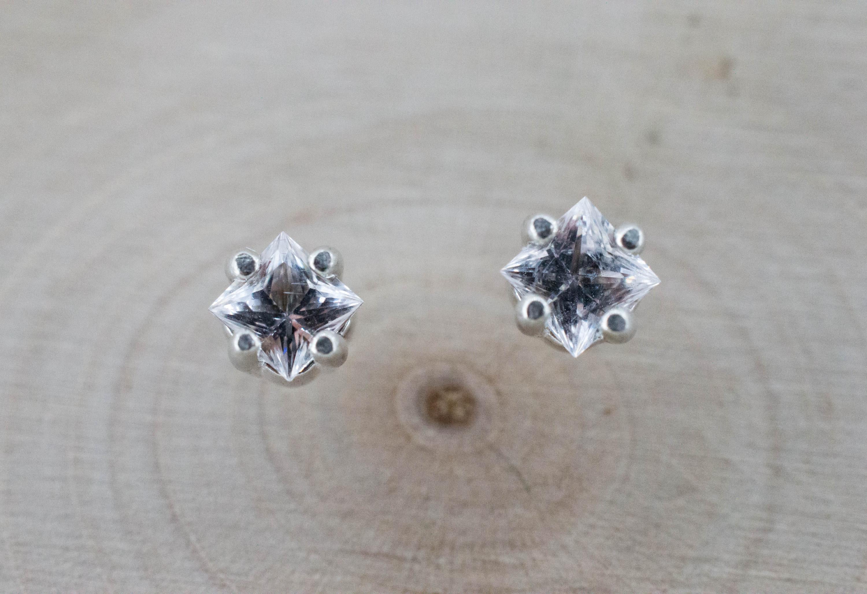 Danburite Earrings; Natural Untreated Mexico Danburite; 0.570cts - Mark Oliver Gems