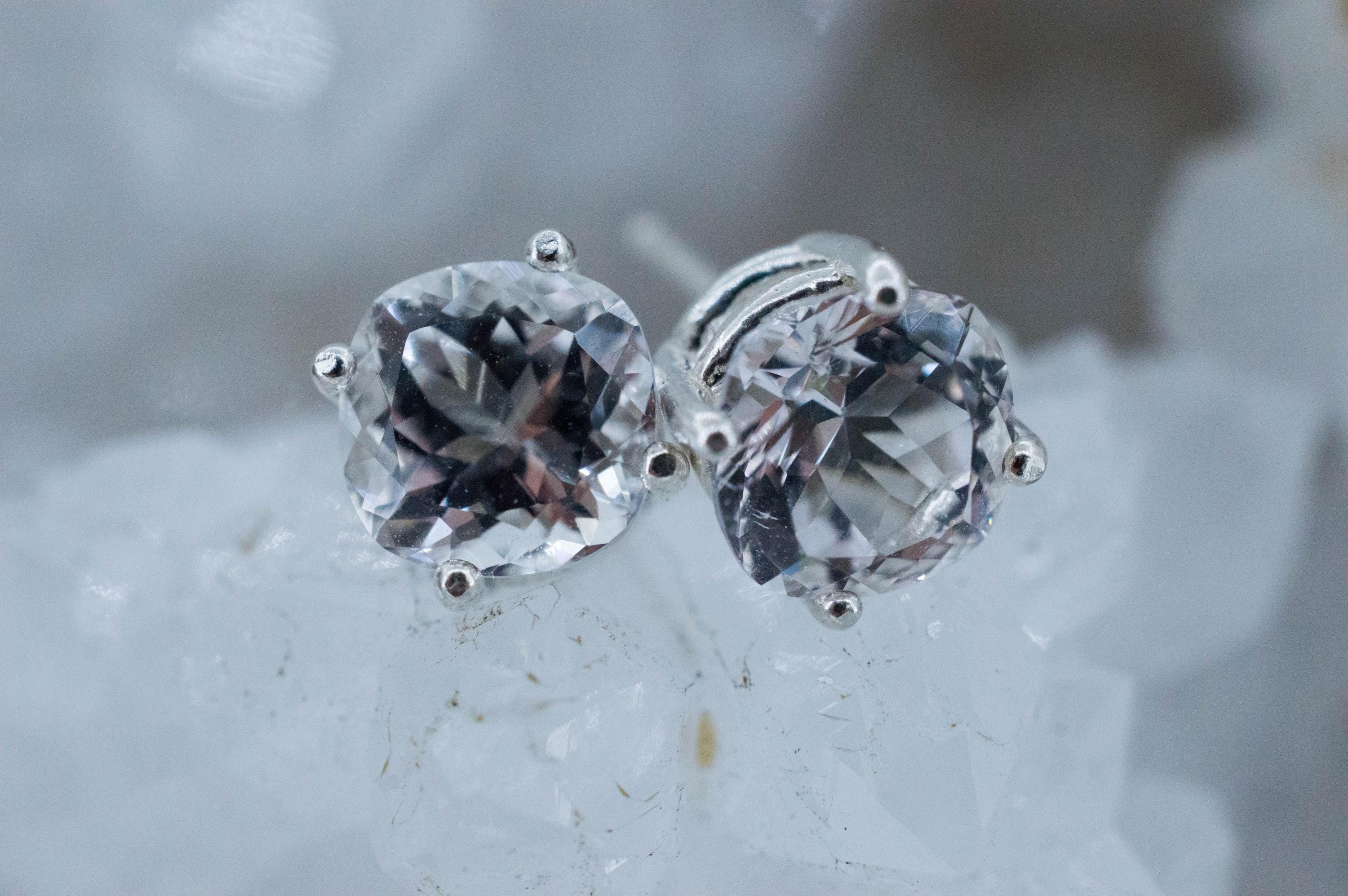 Danburite Earrings; Natural Untreated Mexico Danburite; 3.010cts - Mark Oliver Gems