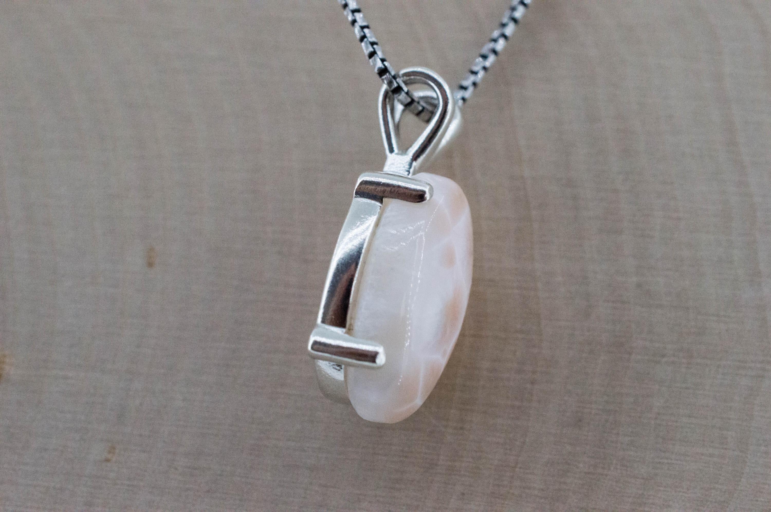 Thomsonite Pendant, Natural Untreated Michigan Thomsonite, 9.475cts