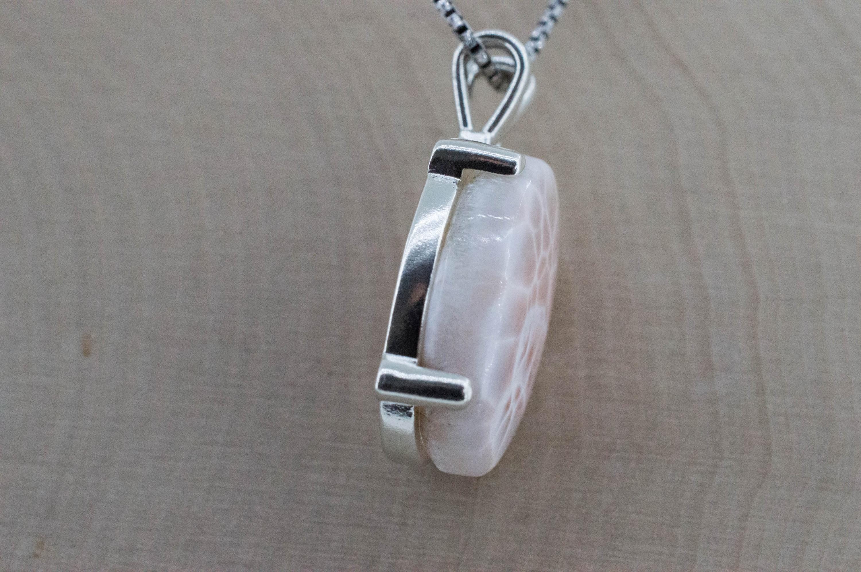 Thomsonite Pendant, Natural Untreated Michigan Thomsonite, 19.500cts