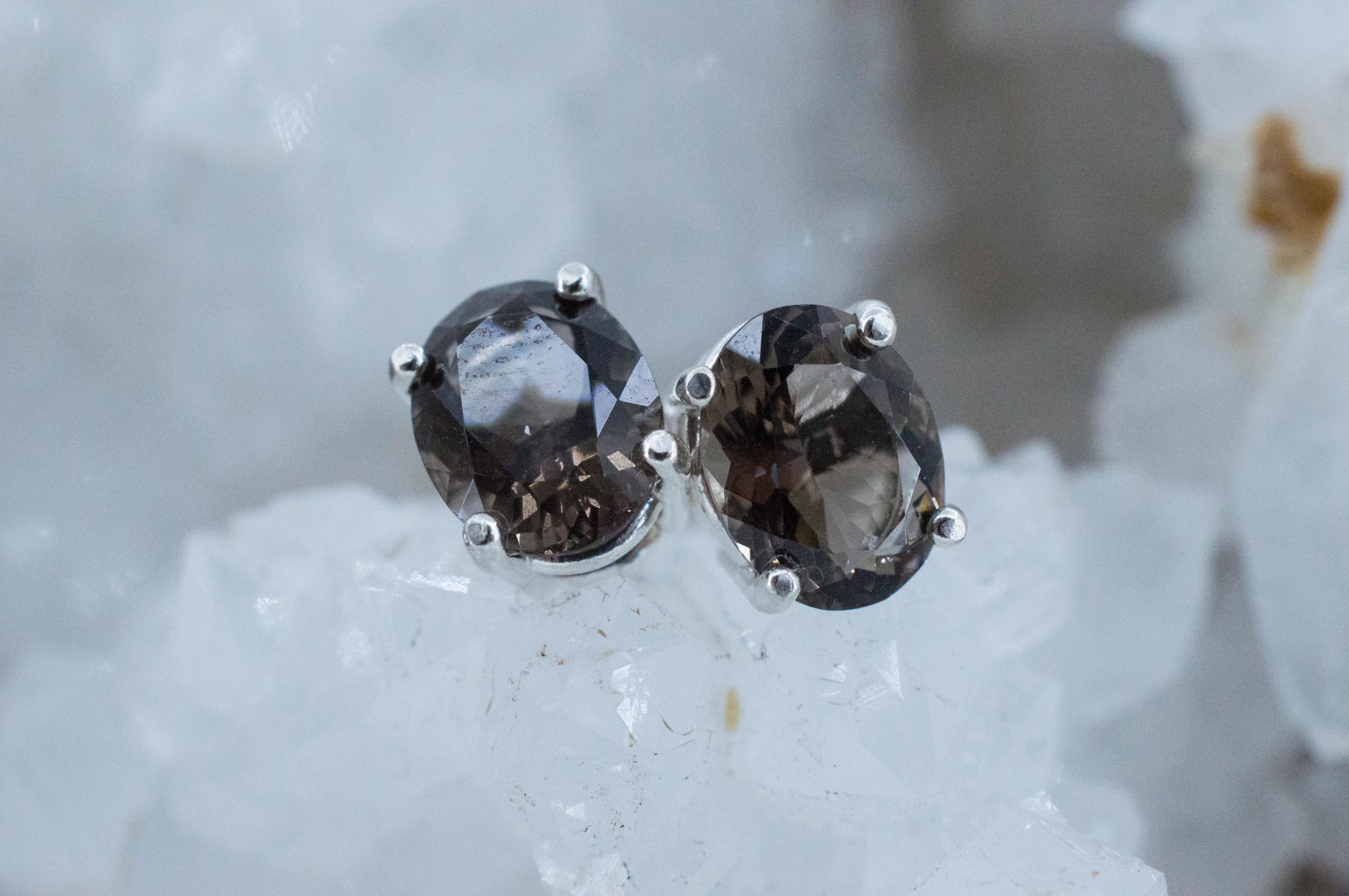 Colombianite Earrings; Natural Untreated Colombia Pseudotektite; 2.865cts - Mark Oliver Gems