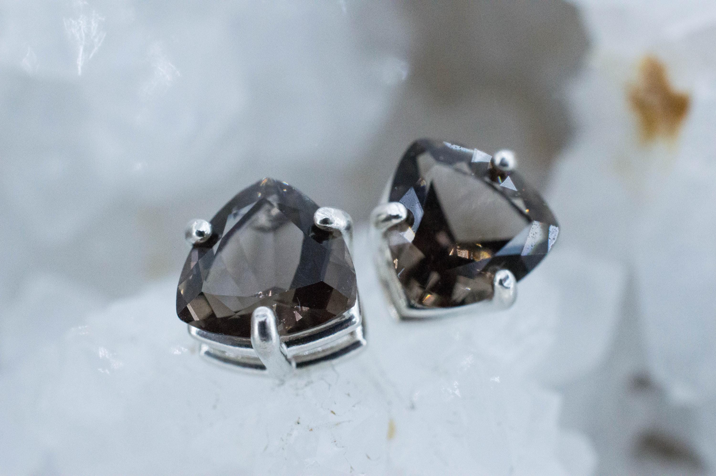 Colombianite Earrings; Natural Untreated Colombia Pseudotektite; 3.945cts - Mark Oliver Gems