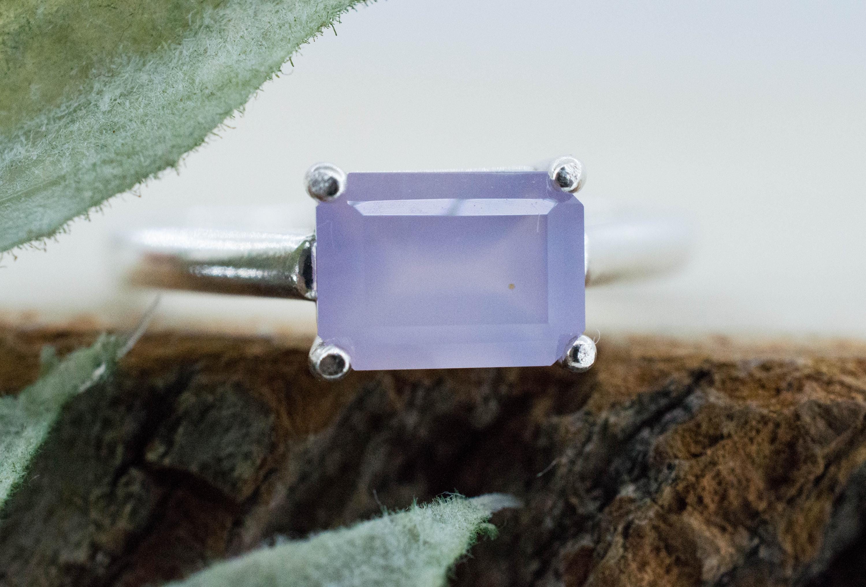 Holly Blue Agate Ring; Natural Untreated Oregon Holley Agate; 1.380cts