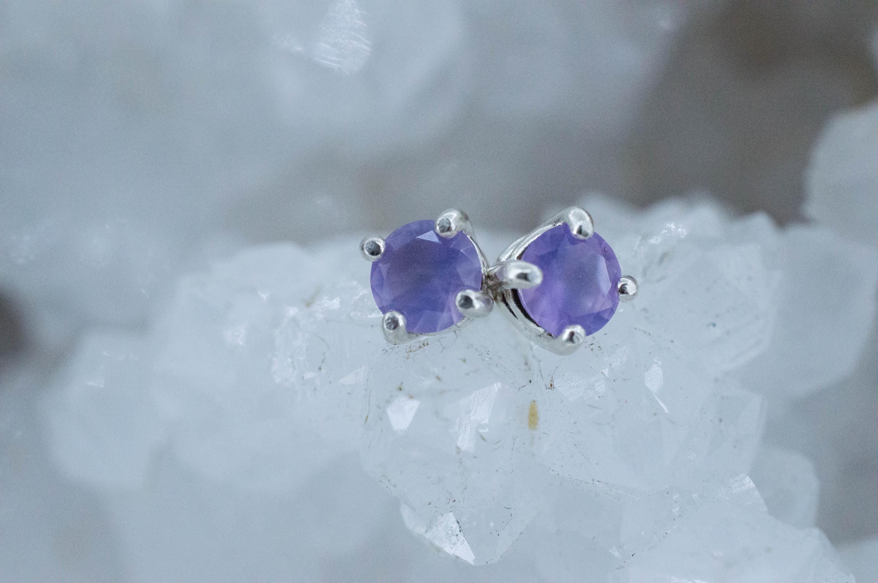 Holly Blue Agate Earrings; Natural Untreated Oregon Holley Agate; 0.660cts