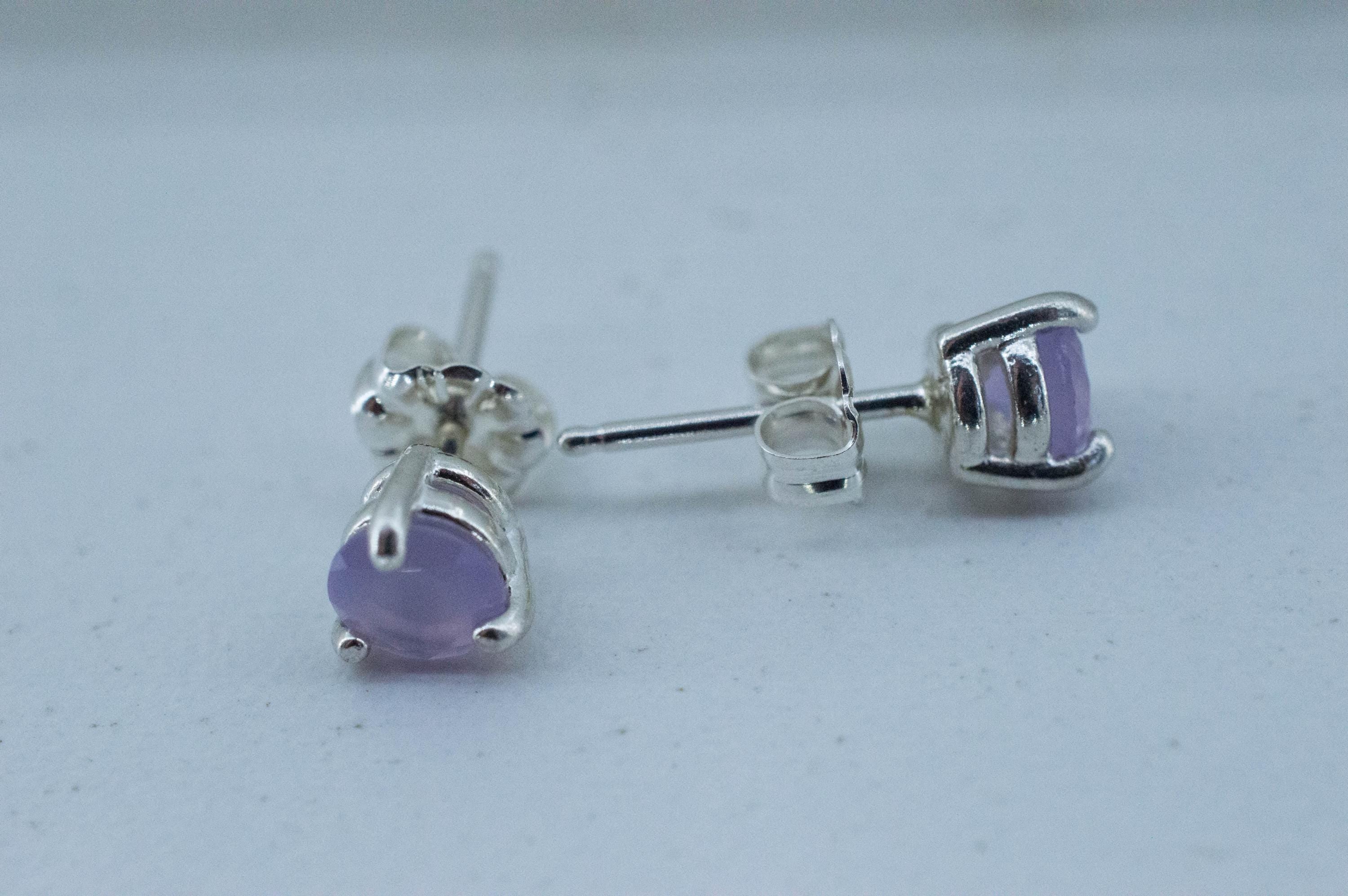 Holly Blue Agate Earrings; Natural Untreated Oregon Holley Agate; 0.700cts - Mark Oliver Gems