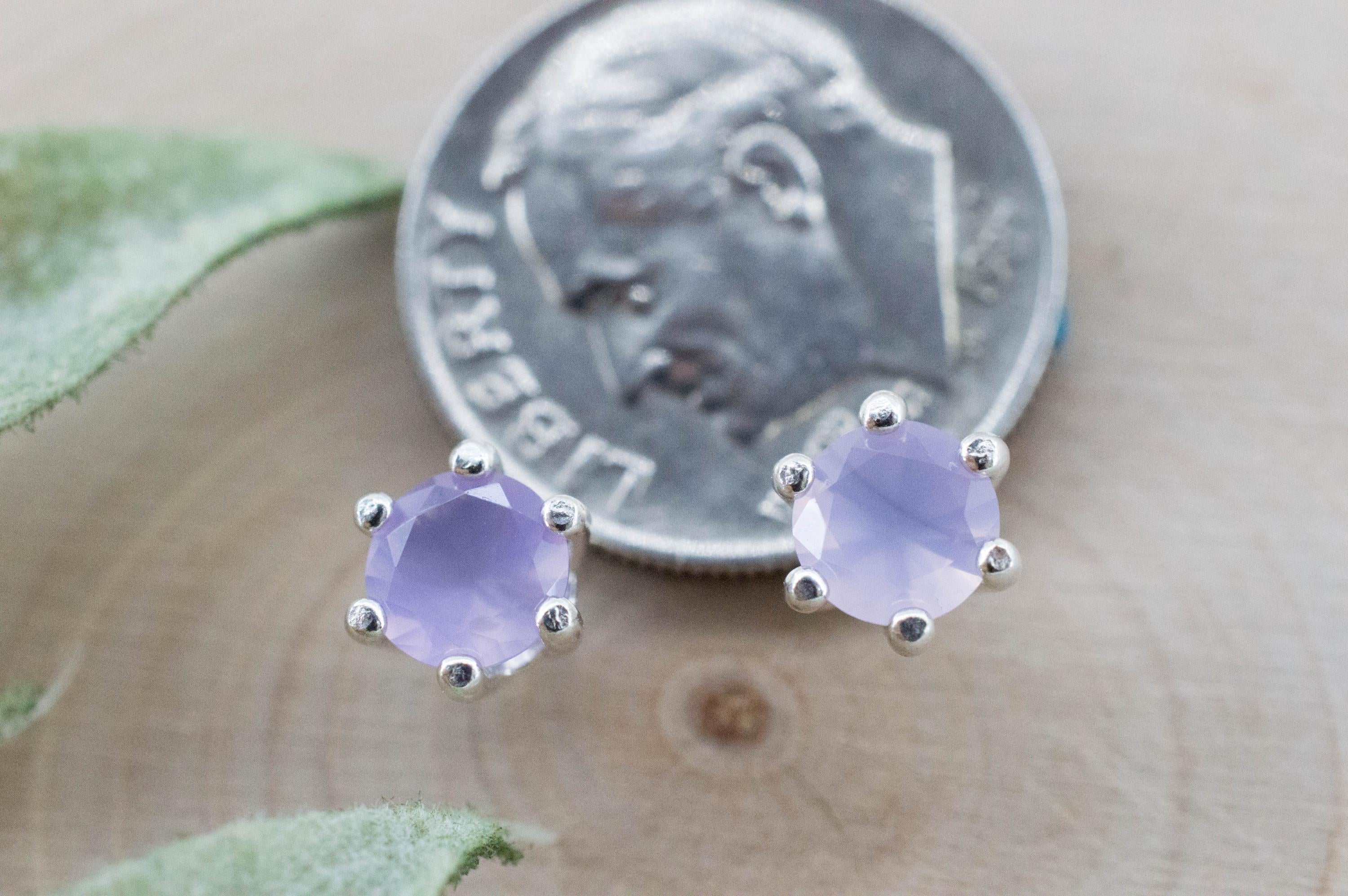 Holly Blue Agate Earrings; Natural Untreated Oregon Holley Agate; 0.720cts - Mark Oliver Gems
