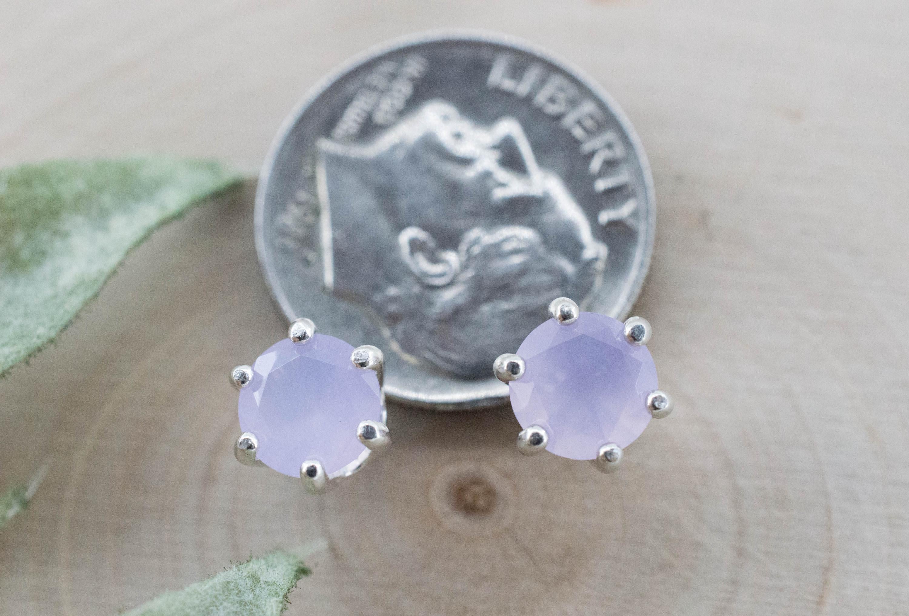 Holly Blue Agate Earrings; Natural Untreated Oregon Holley Agate; 1.200cts - Mark Oliver Gems