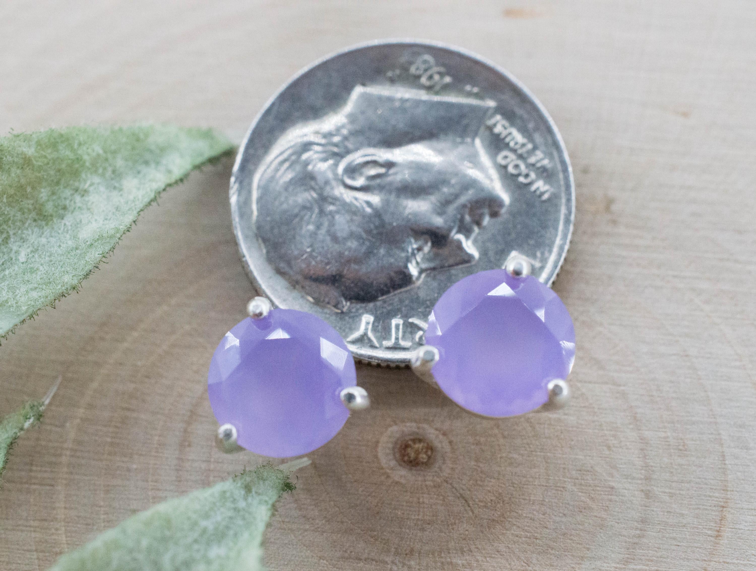 Holly Blue Agate Earrings; Natural Untreated Oregon Holley Agate; 2.145cts - Mark Oliver Gems