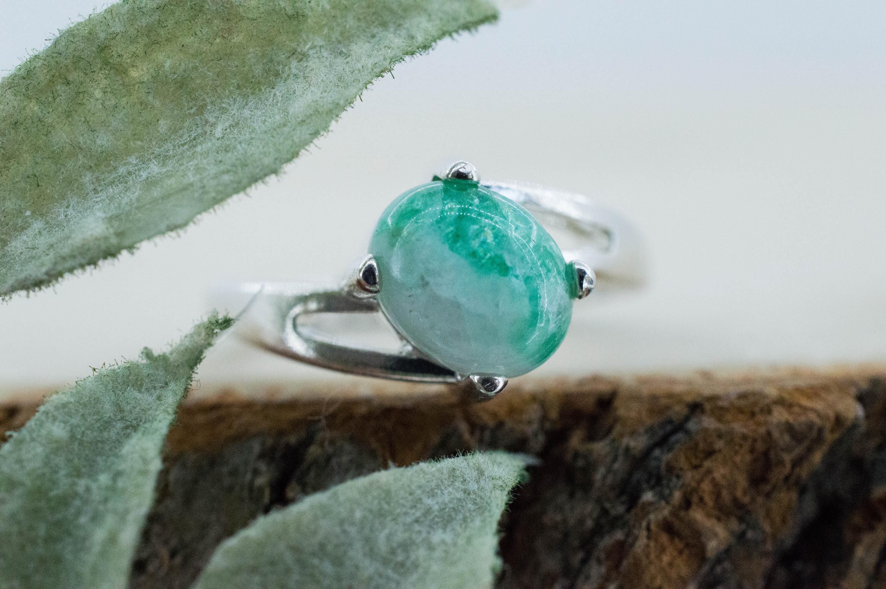 Emerald in Quartz Ring, Natural Untreated Brazil Emerald Quartz; 2.170cts - Mark Oliver Gems