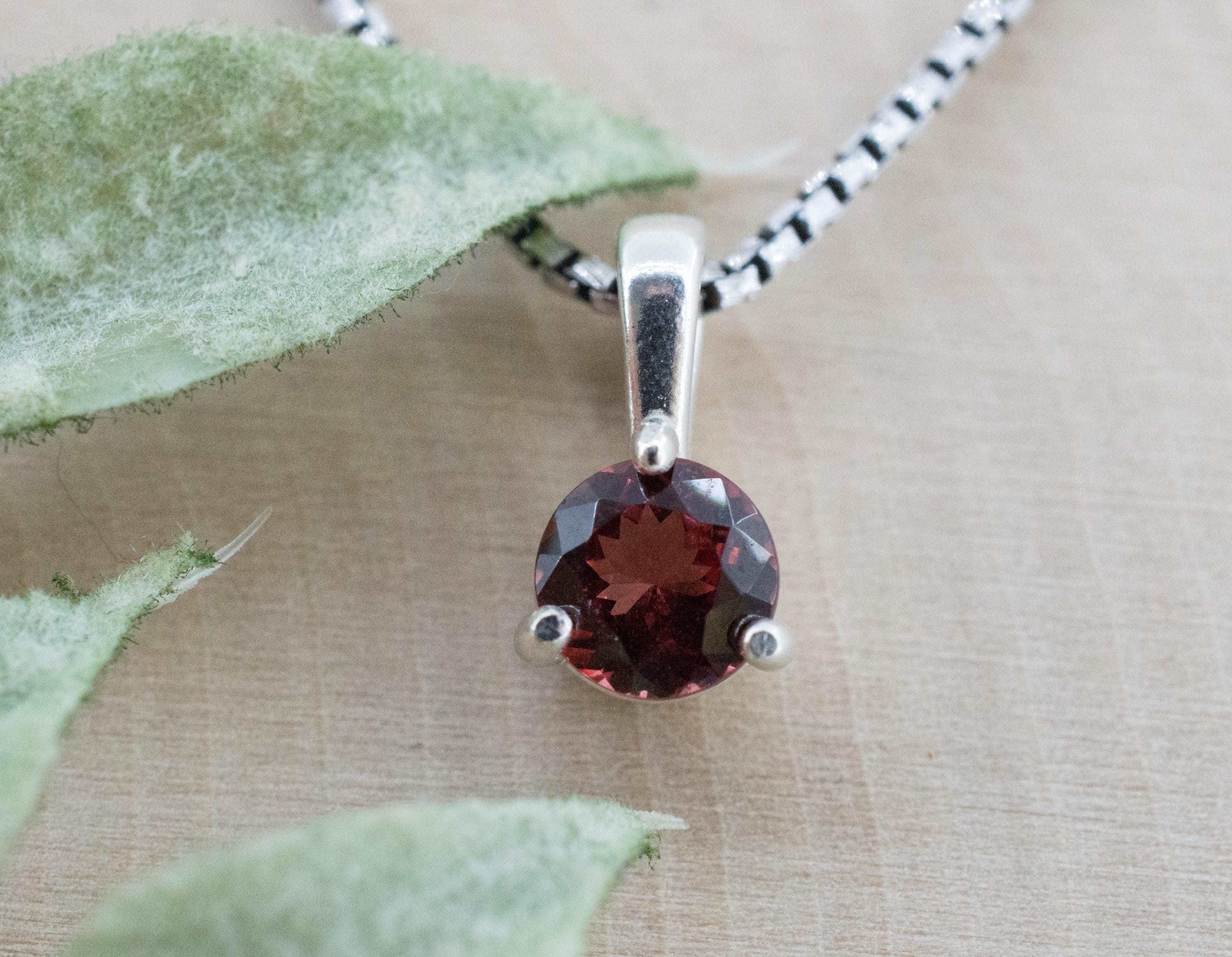 Rhodolite Garnet Pendant; Natural Untreated North Carolina Garnet; 0.915cts - Mark Oliver Gems